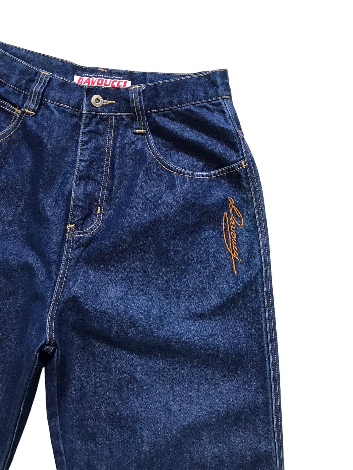 JNCO Davoucci Hiphop Baggy Relaxed Loose Blue Shine Denim Jeans Size US 32 / EU 48 - 3 Thumbnail