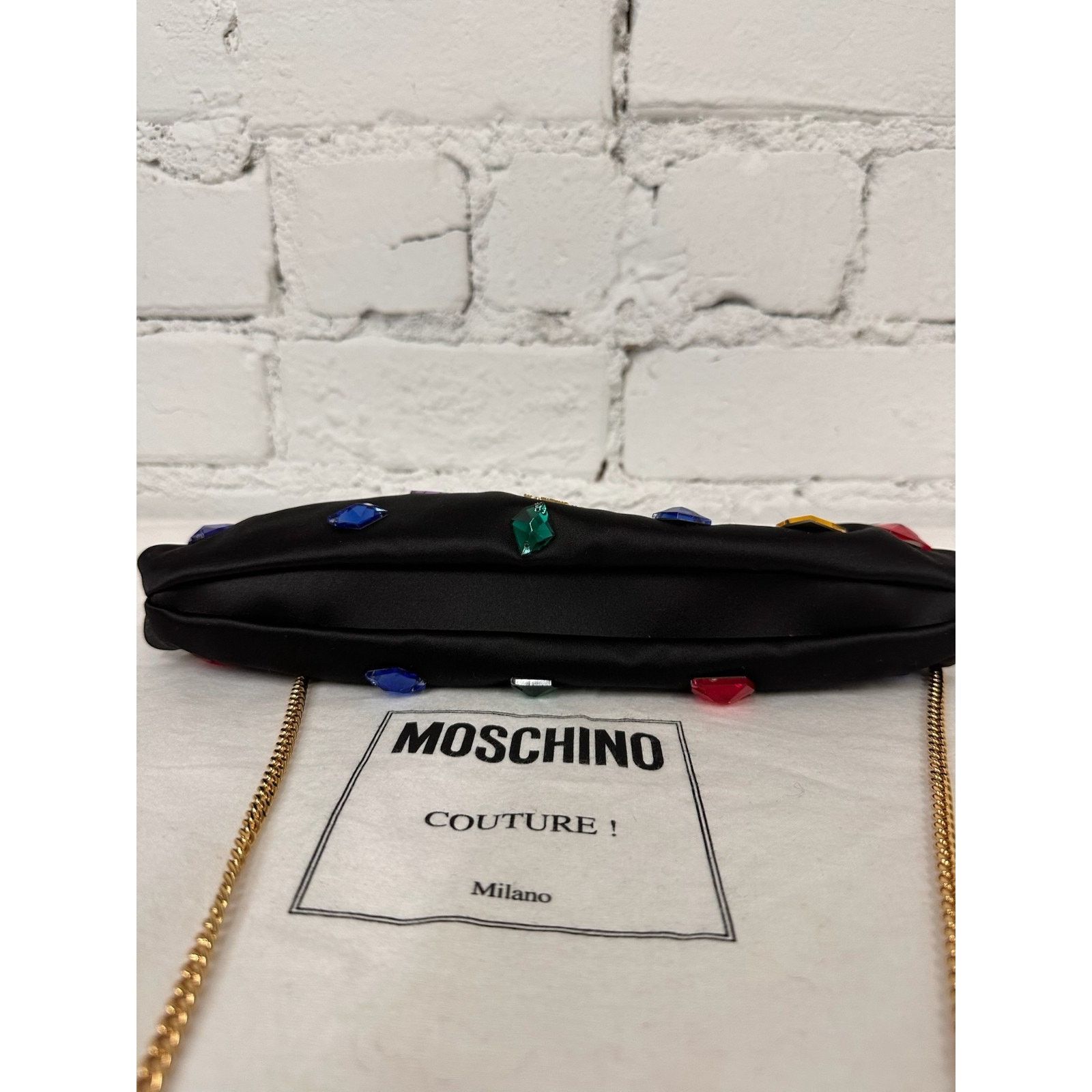 Moschino AW23 MOSCHINO Couture Long Clutch Shoulder Bag Multiple Gems Size ONE SIZE - 10 Thumbnail