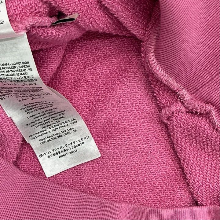Gucci Gucci Pink Animal Print Sweatshirt for Women-2507 Size S / US 4 / IT 40 - 3 Thumbnail