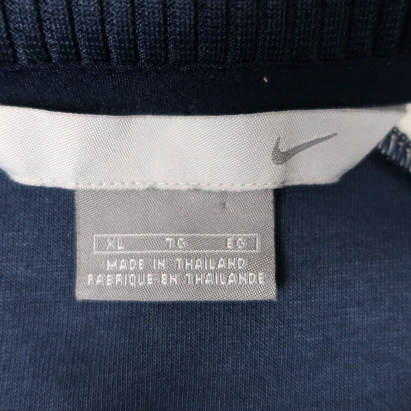 Nike Nike Windbreaker Shirt Men 2XL Navy Blue Lightweight Full Zip Stand-Up Collar 90s Sports Dri-FIT Adult Mens Size US XXL / EU 58 / 5 - 3 Thumbnail