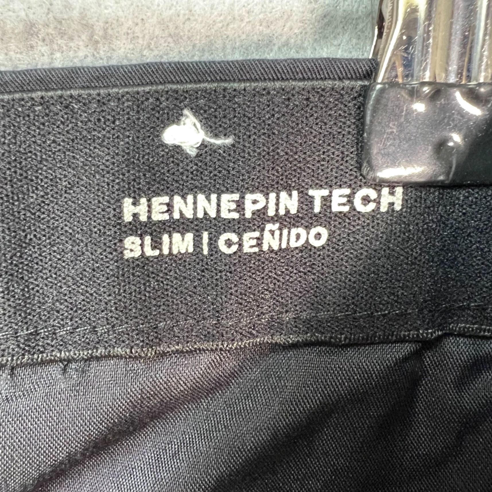 Vintage Goodfellow & Co Mens Slim Chino Pants 33x28 Black Cotton Nylon Flat Front Button Zip Straight Inseam 28 - Casual Business Shirt? Size US 33 - 4 Thumbnail