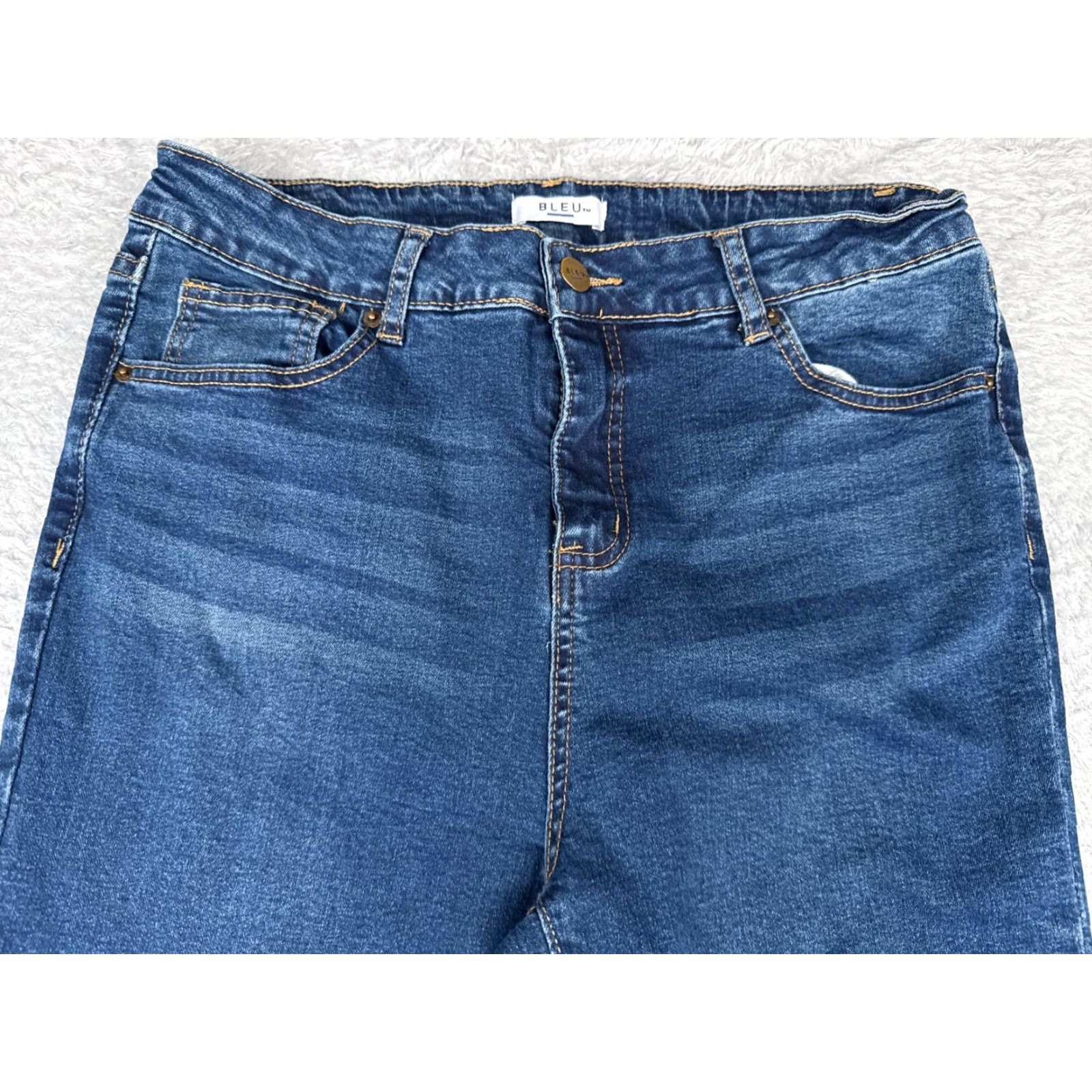 Vintage Blue Jeans Women 12 Blue Denim Bootcut Cotton Blend High Rise Zip Fly 30x29 Denim Jeans Womens Bootcut 30" Blue Str Size 34" / US 12 / IT 48 - 4 Thumbnail