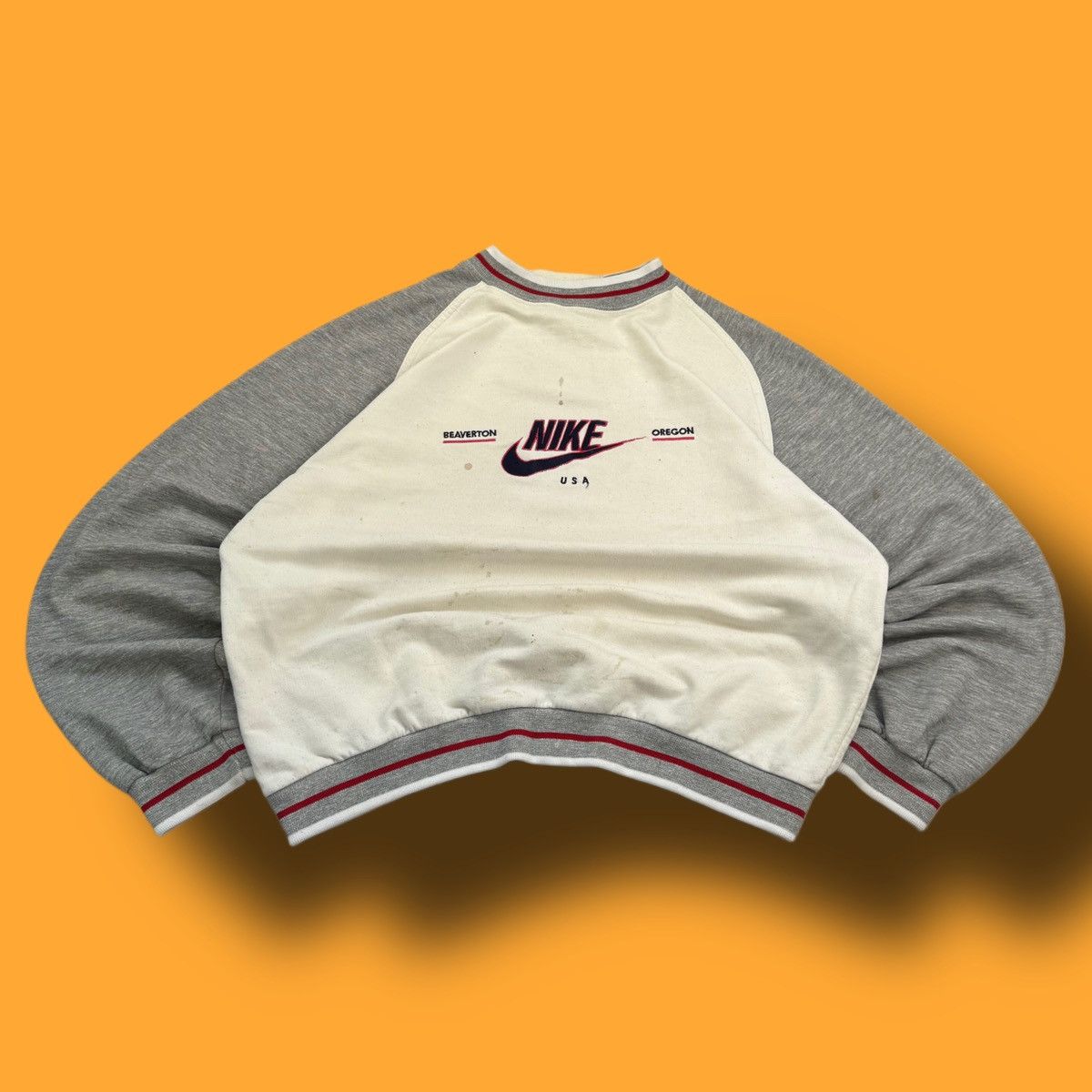 Nike × Vintage NIKE VINTAGE CENTER LOGO OVERSIZE BOXY SWEATSHIRT Size US M / EU 48-50 / 2 - 1 Thumbnail