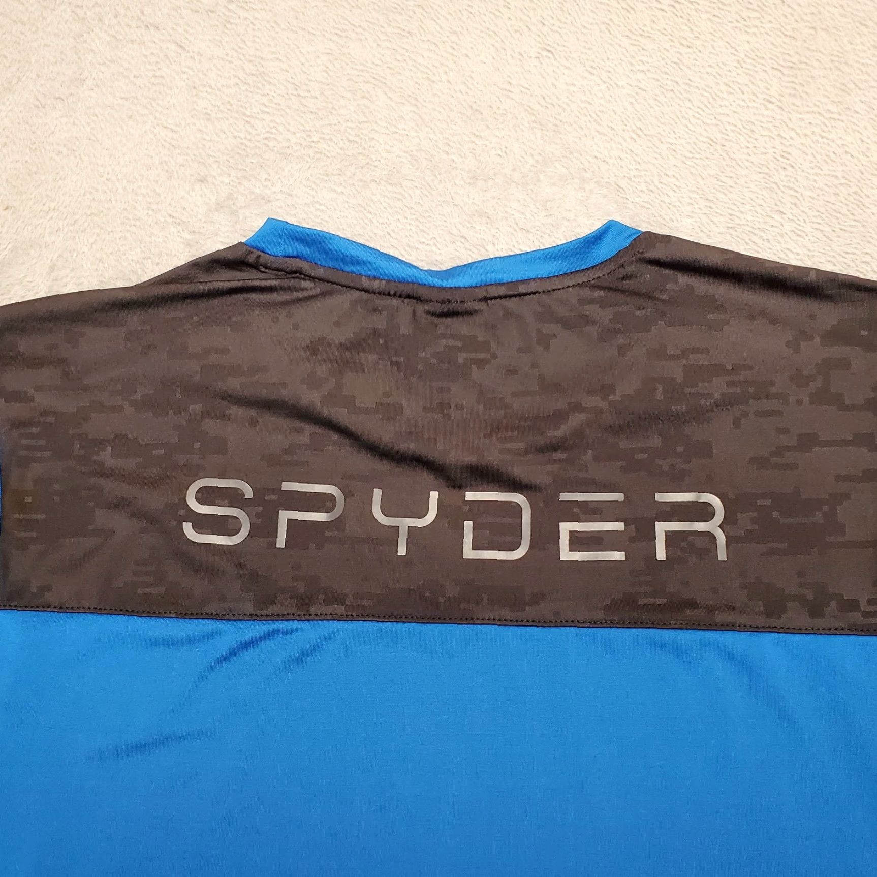 Spyder Spyder Shirt Mens Large Blue Active Short Sleeve Performance Stretch Crewneck T-Shirt Size US L / EU 52-54 / 3 - 5 Thumbnail