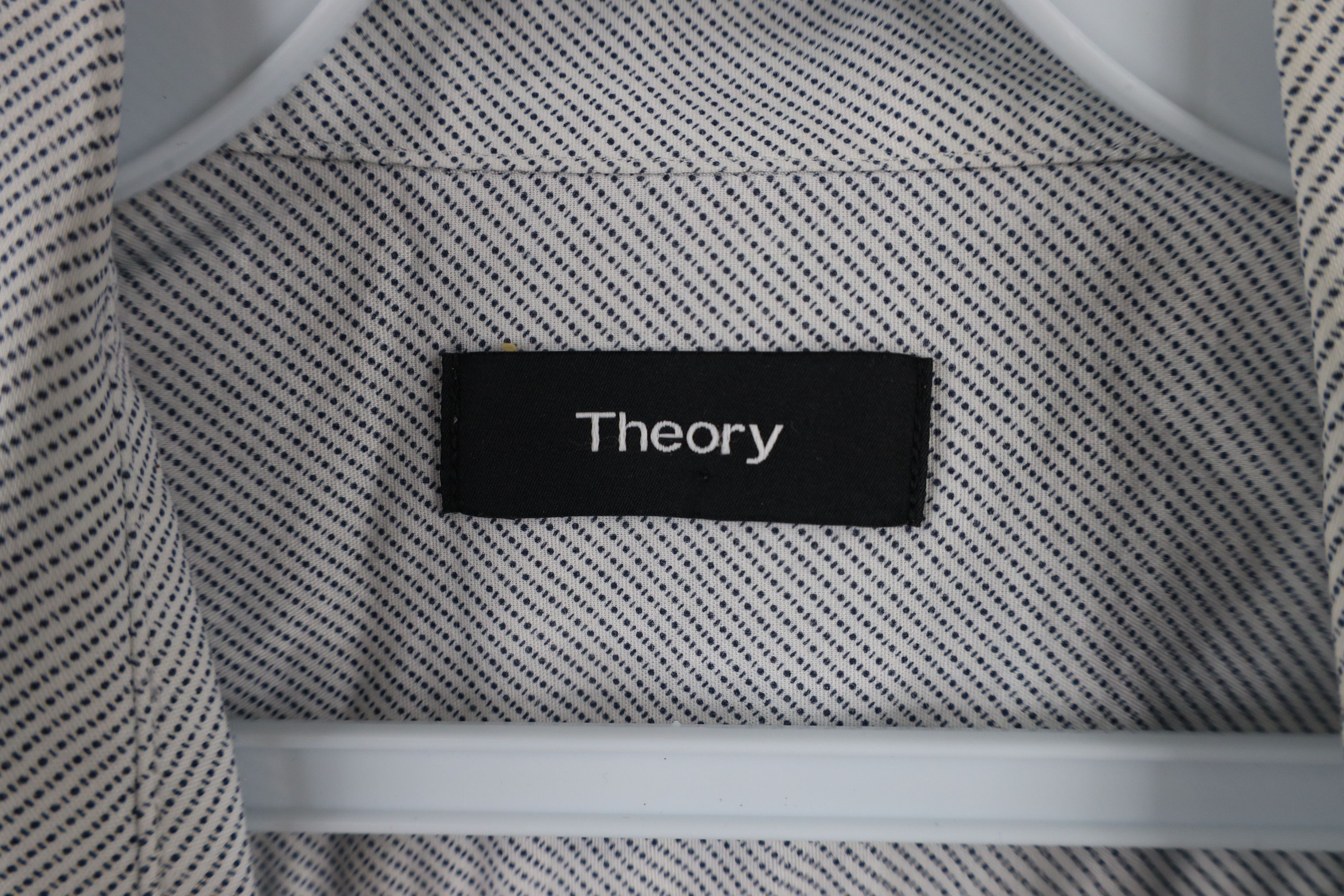 Theory × Vintage Theory Zack Twill Print Long Sleeve Collared Button Shirt Size US M / EU 48-50 / 2 - 5 Thumbnail