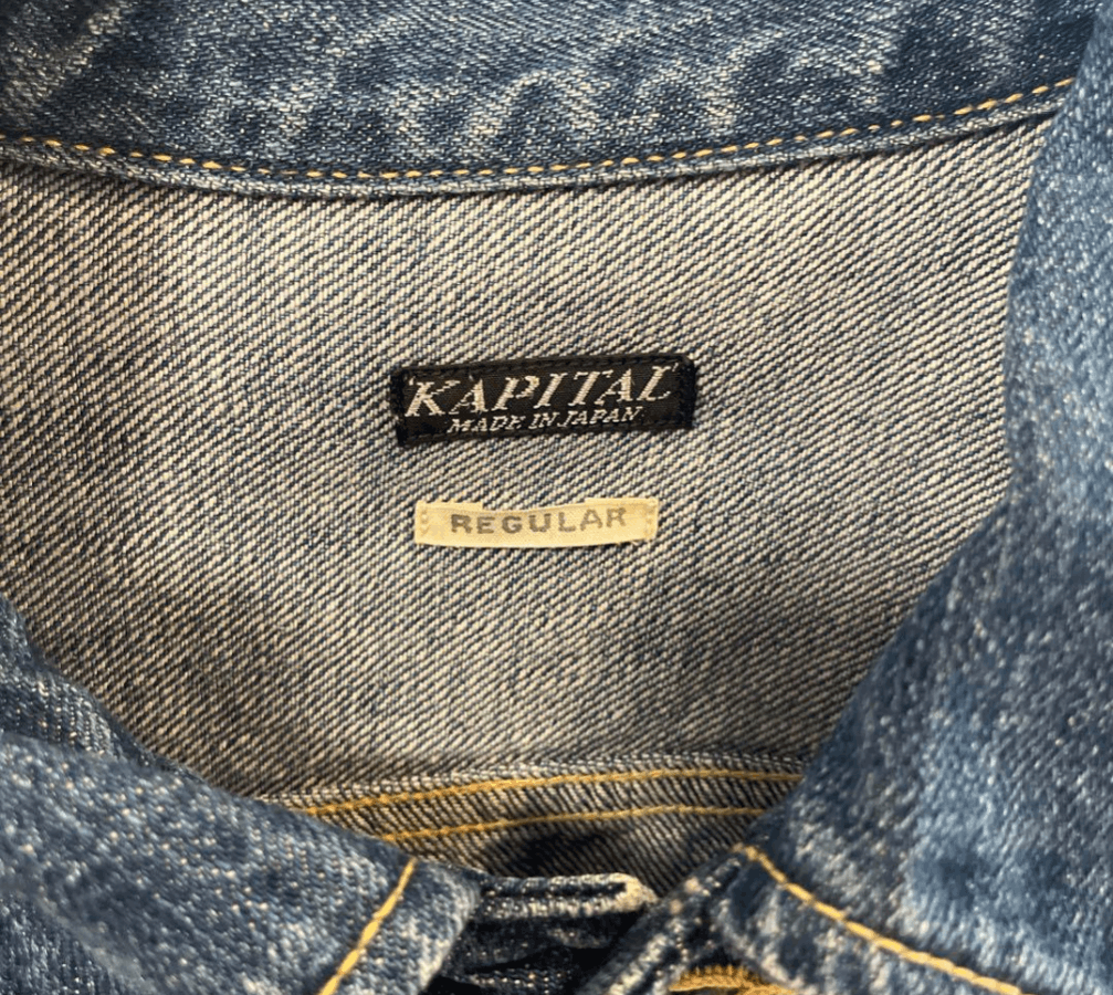 Kapital Denim Westerner Smiley Logo Denim Jacket Size US S / EU 44-46 / 1 - 5 Thumbnail