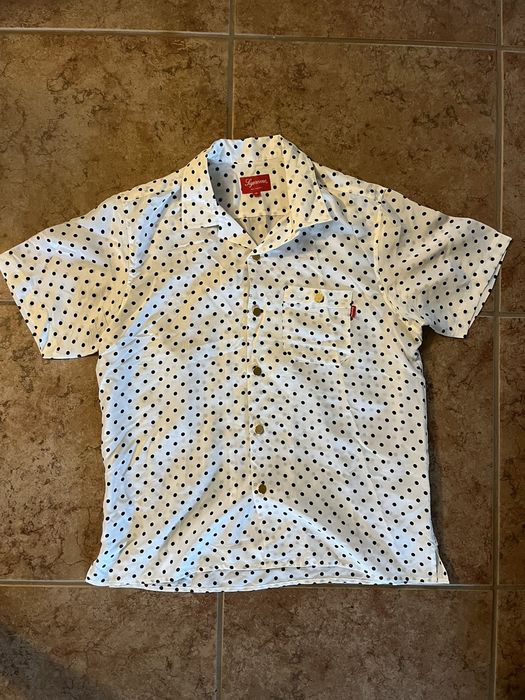 Supreme Polka Dot Collared Button Up Shirt