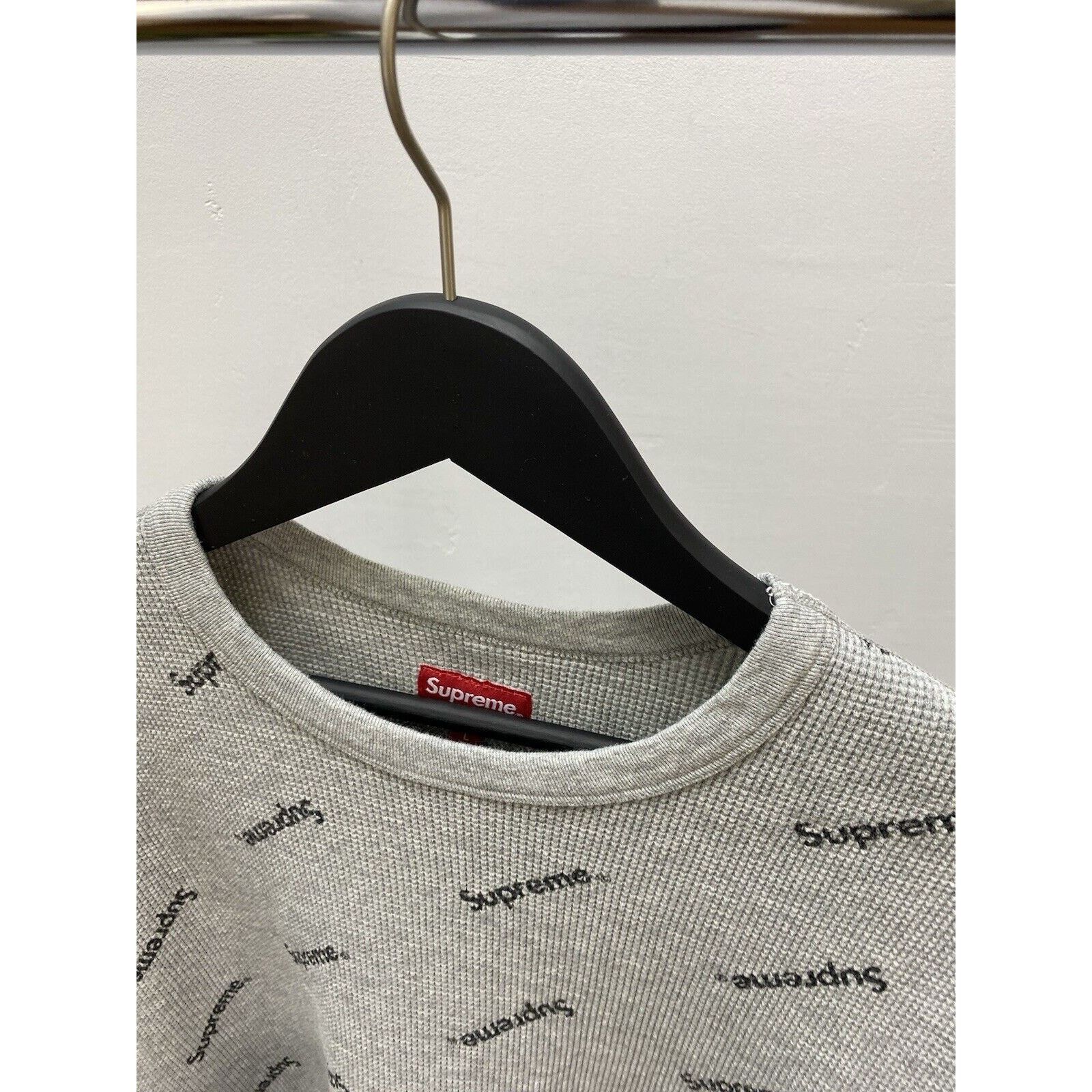 Supreme Supreme Waffle Thermal Logo’s Grey Monogram Size L Men SB Size US L / EU 52-54 / 3 - 11 Thumbnail