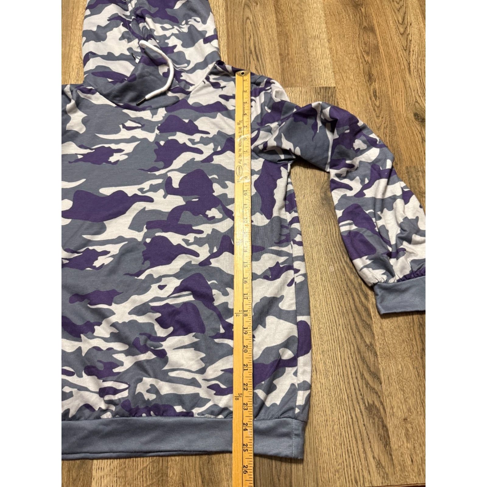 Vintage Misslook Hoodie Women’s Size S Pullover Camouflage Purple Gray White Long Sleeve Casual Activewear Knit Pullover Mens Womens Girls Boys Size S / US 4 / IT 40 - 7 Thumbnail