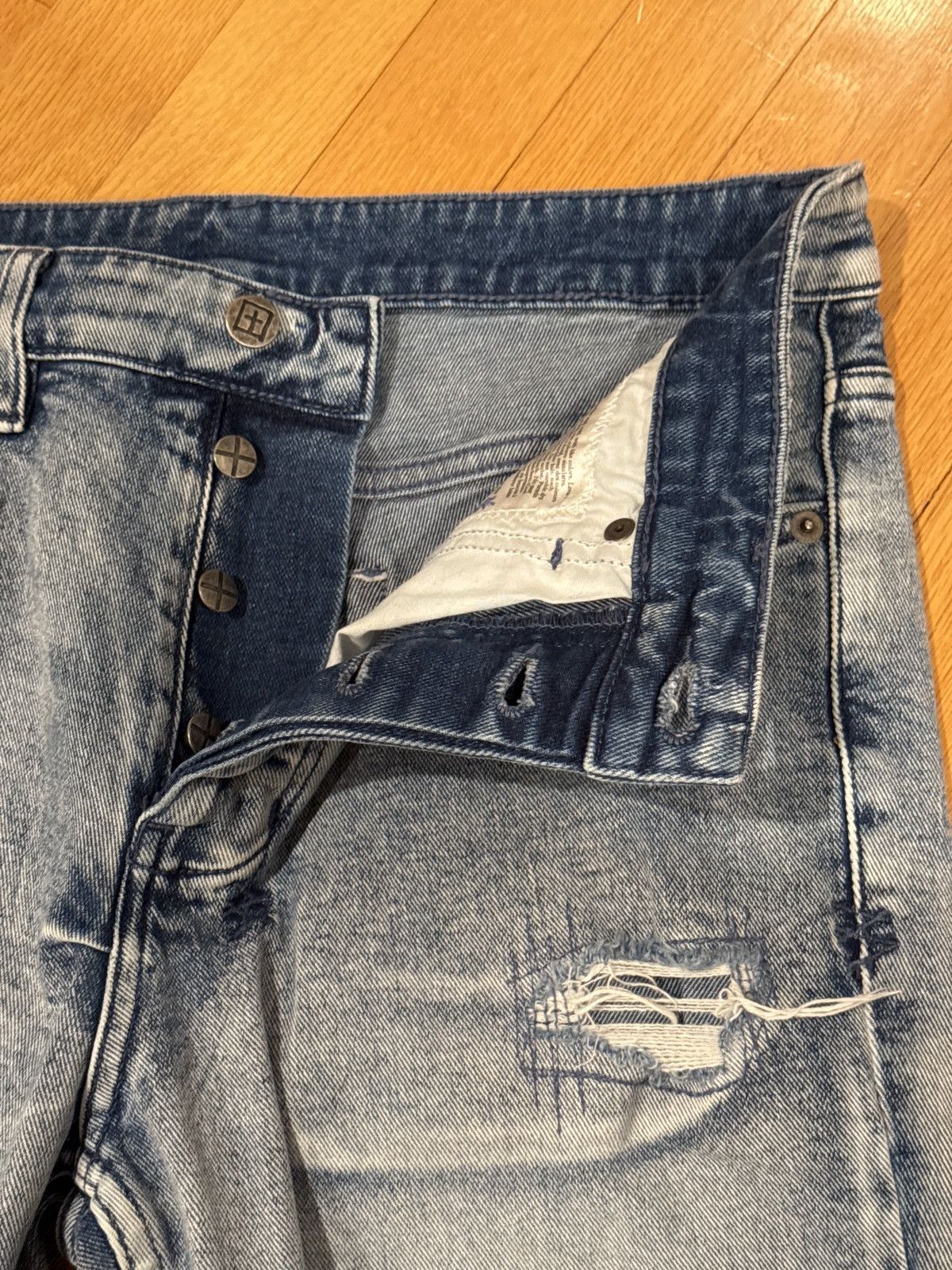 Ksubi Ksubi Chitch Rekovery Light Wash Denim Size US 31 - 6 Thumbnail