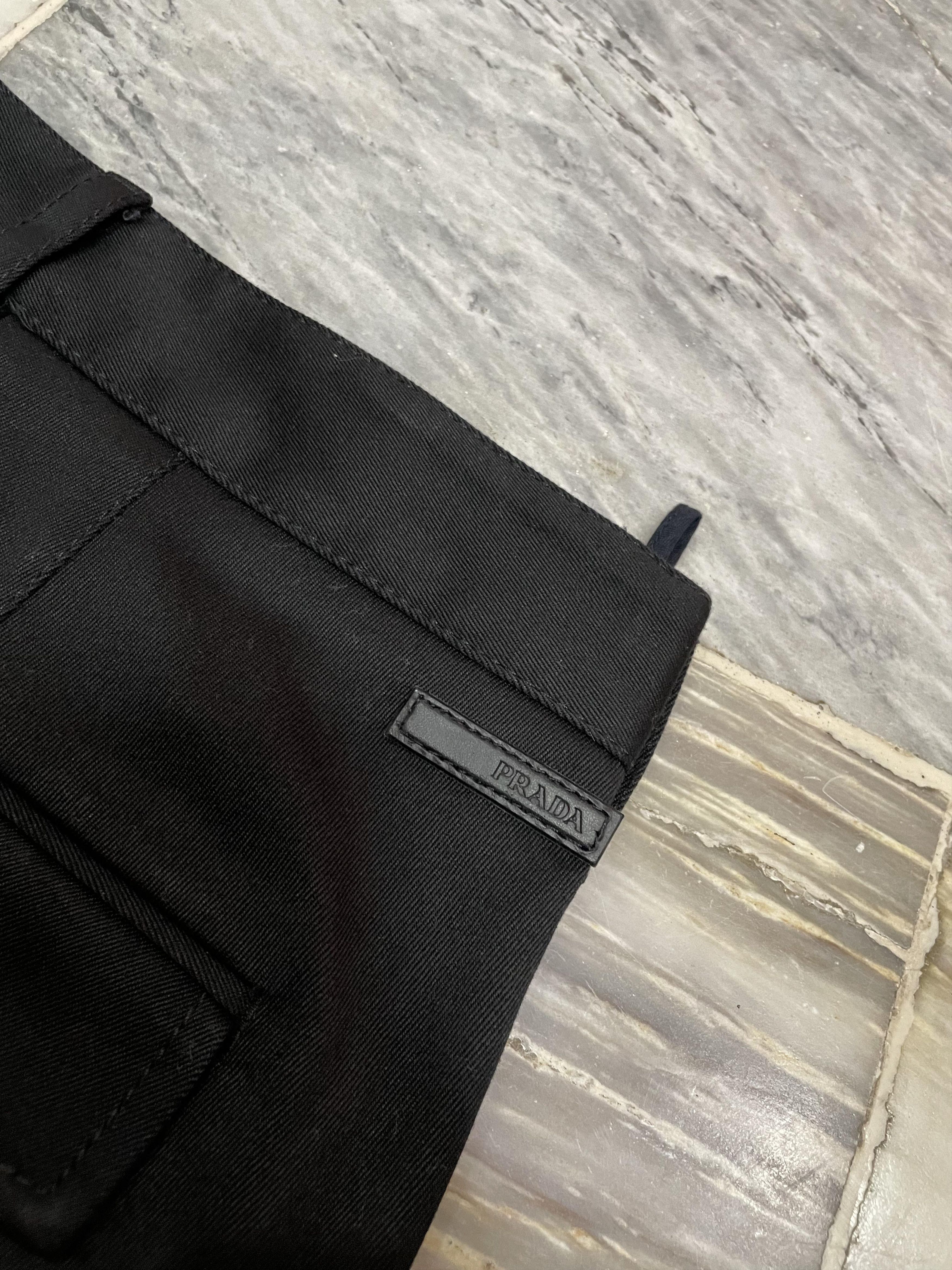 Prada Vintage Prada Black Chino Pants - Black Tab Size US 32 / EU 48 - 9 Thumbnail