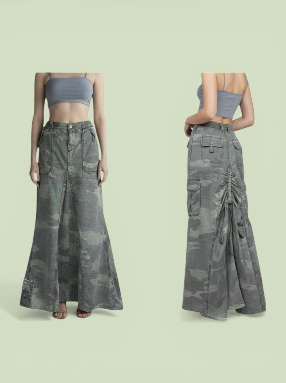 Polo Ralph Lauren Vintage Polo Ralph Lauren Maxi Skirt Size 26" / US 2 / IT 38 - 3 Thumbnail