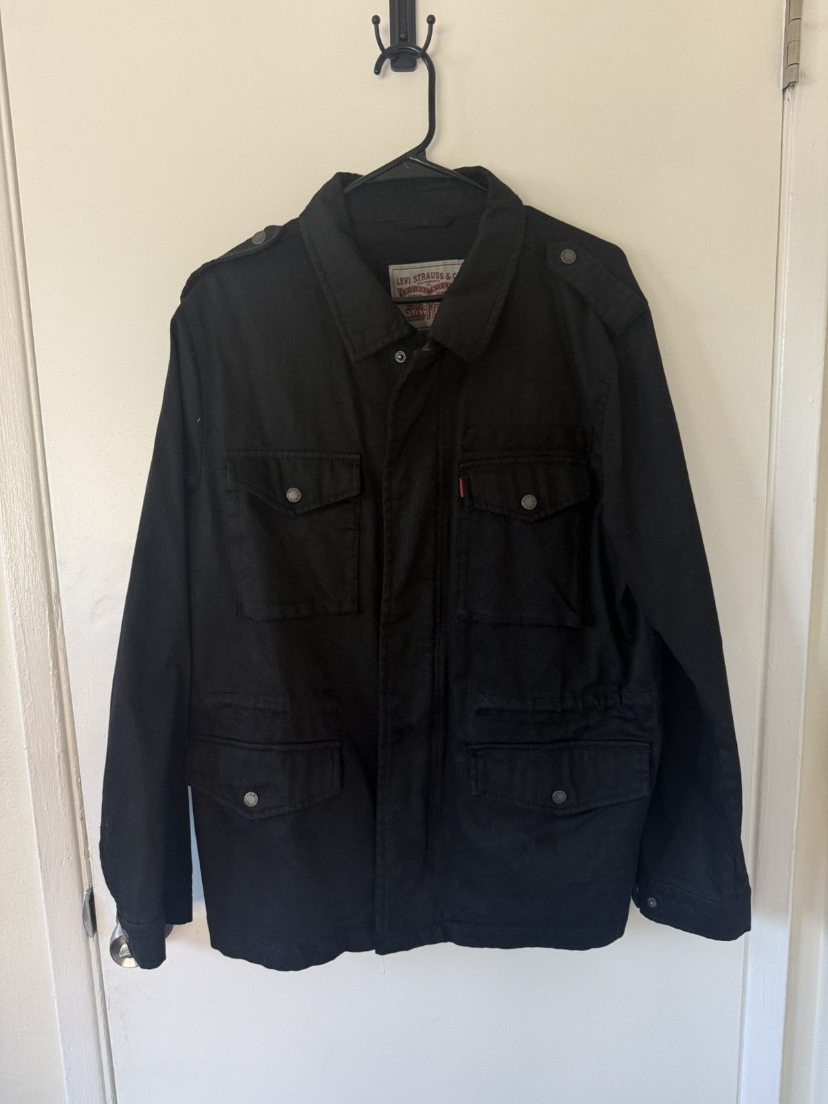 Levi's Levi’s Black Denim Jacket Size US L / EU 52-54 / 3 - 4 Thumbnail