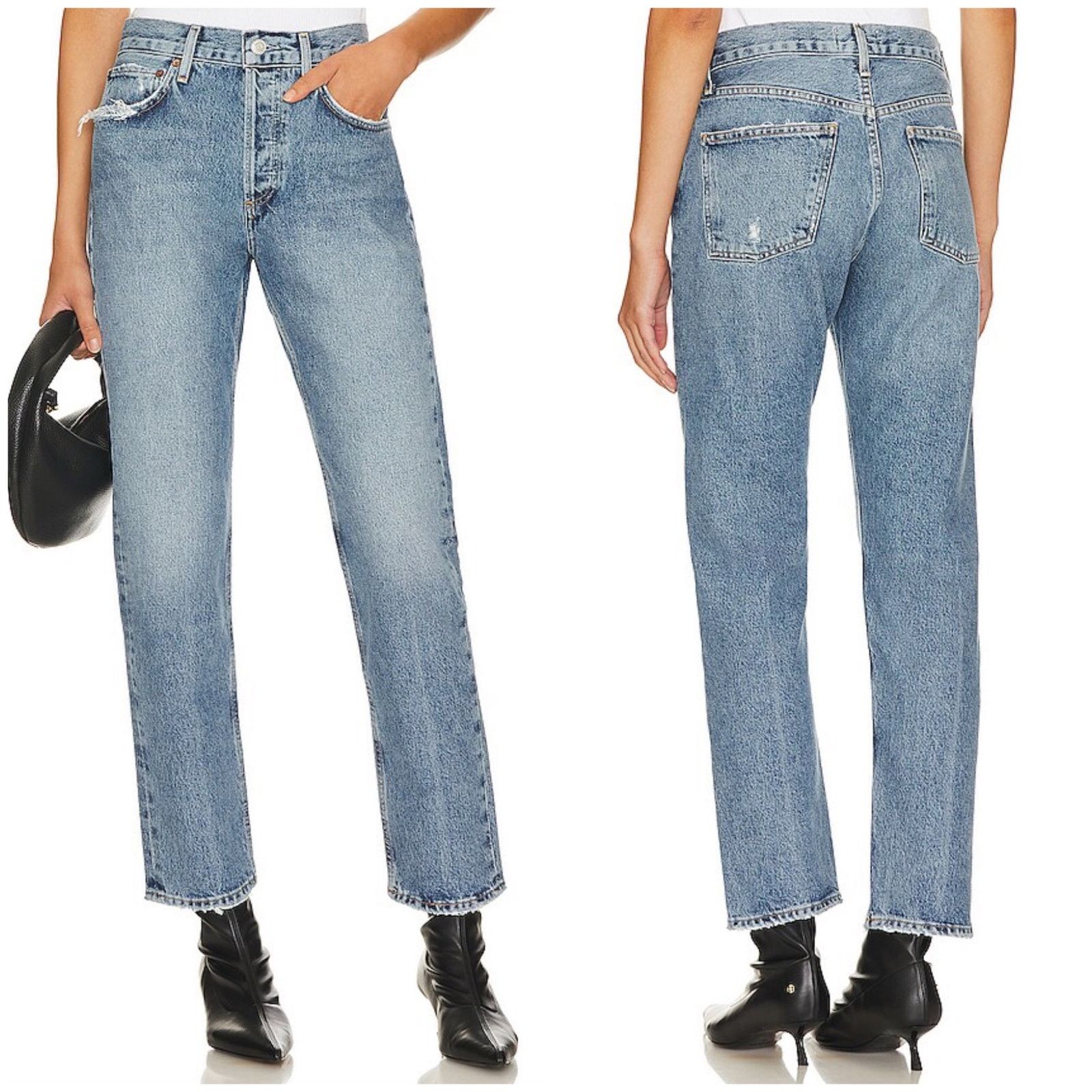 Agolde AGOLDE Parker Long Jean Invention Wash Size 25" / US 0 / IT 36 - 1 Thumbnail
