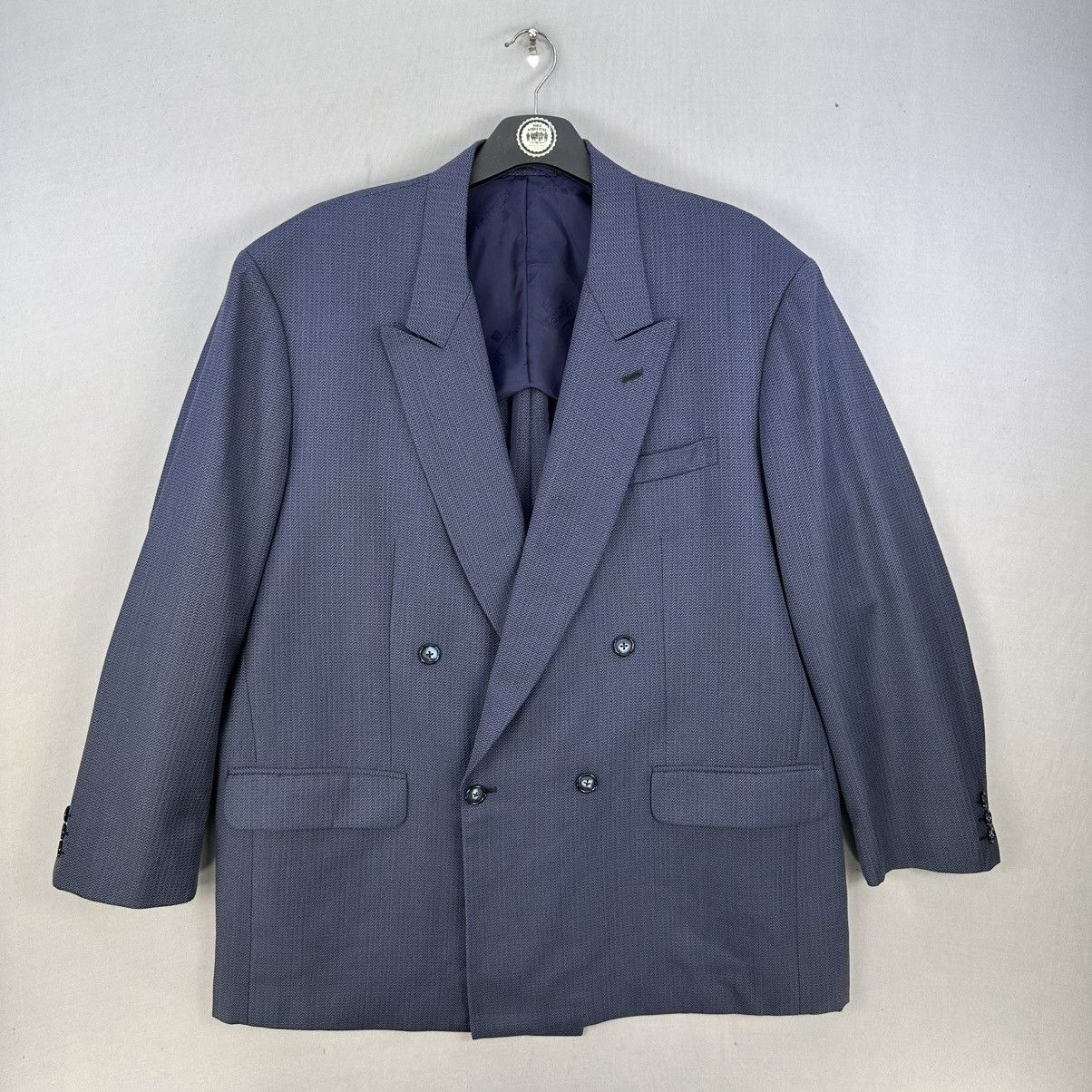 Givenchy Vintage Givenchy Pines Tailor Double Breasted Blazer Coat Size US XL / EU 56 / 4 - 1 Thumbnail