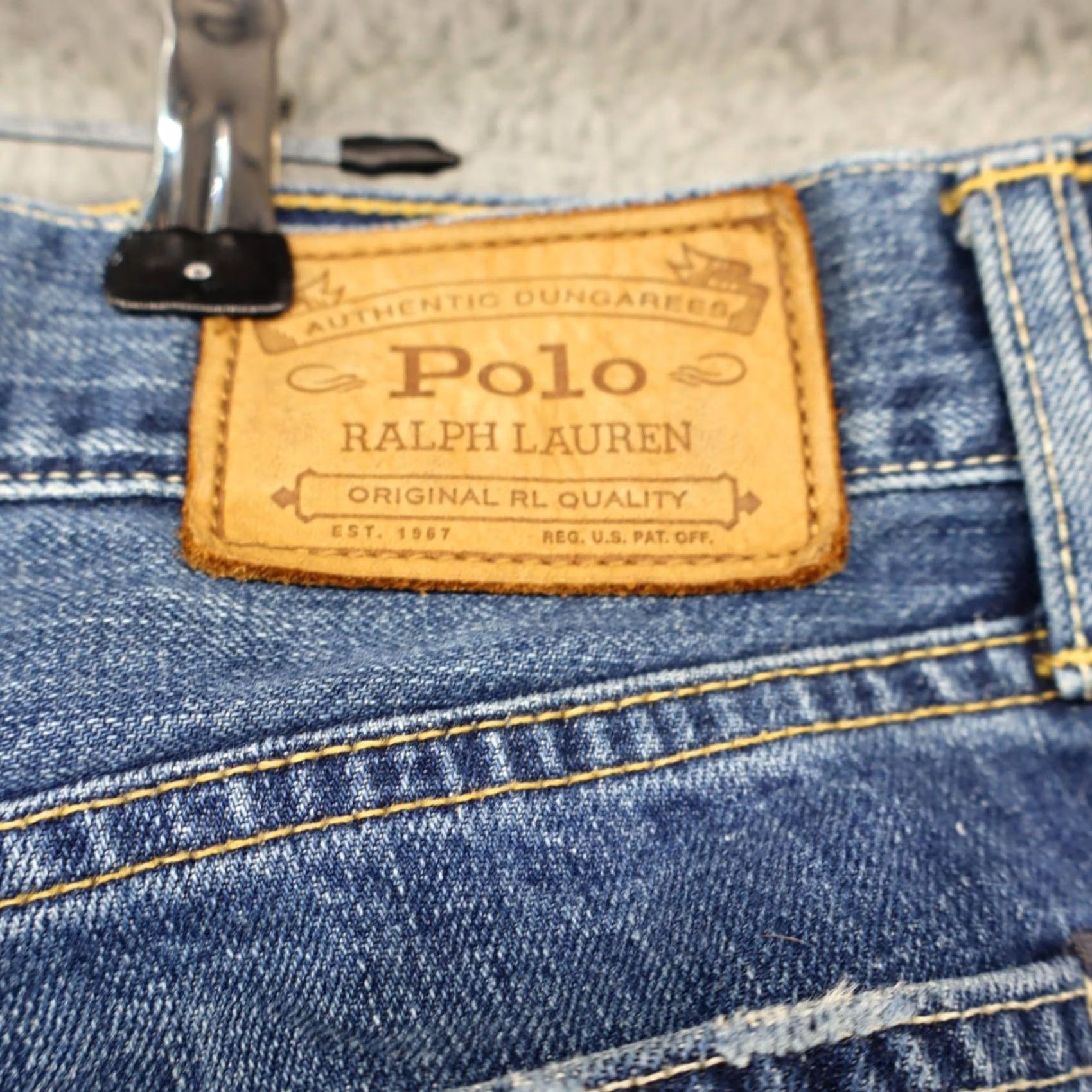 Polo Ralph Lauren Polo Ralph Lauren Jeans Men Relaxed Baggy Fit Straight Blue 38x30 90s Size US M / EU 48-50 / 2 - 3 Thumbnail
