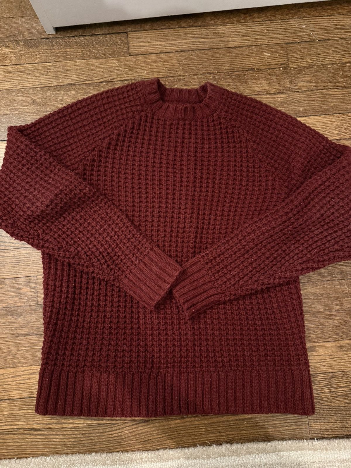 Taylor Stitch × Vintage Taylor Stitch Fisherman Sweater in Maroon 