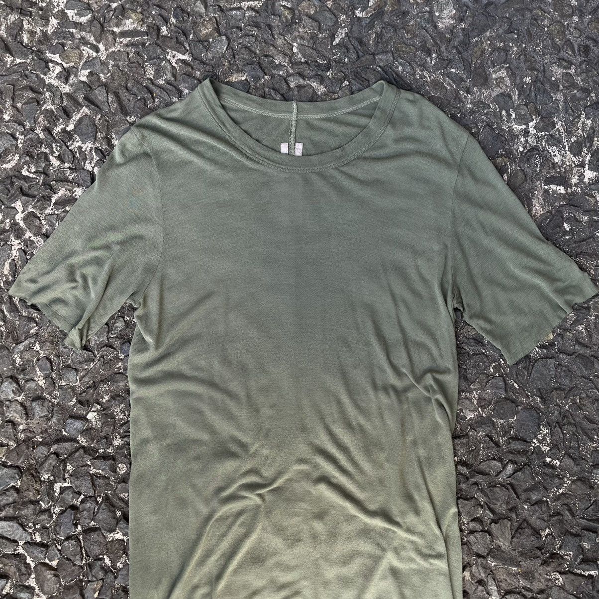 Rick Owens BNWT Rick Owens S/S2023 “EDFU” Basic Short Sleeve Tee “Moss” Size US XXL / EU 58 / 5 - 3 Thumbnail