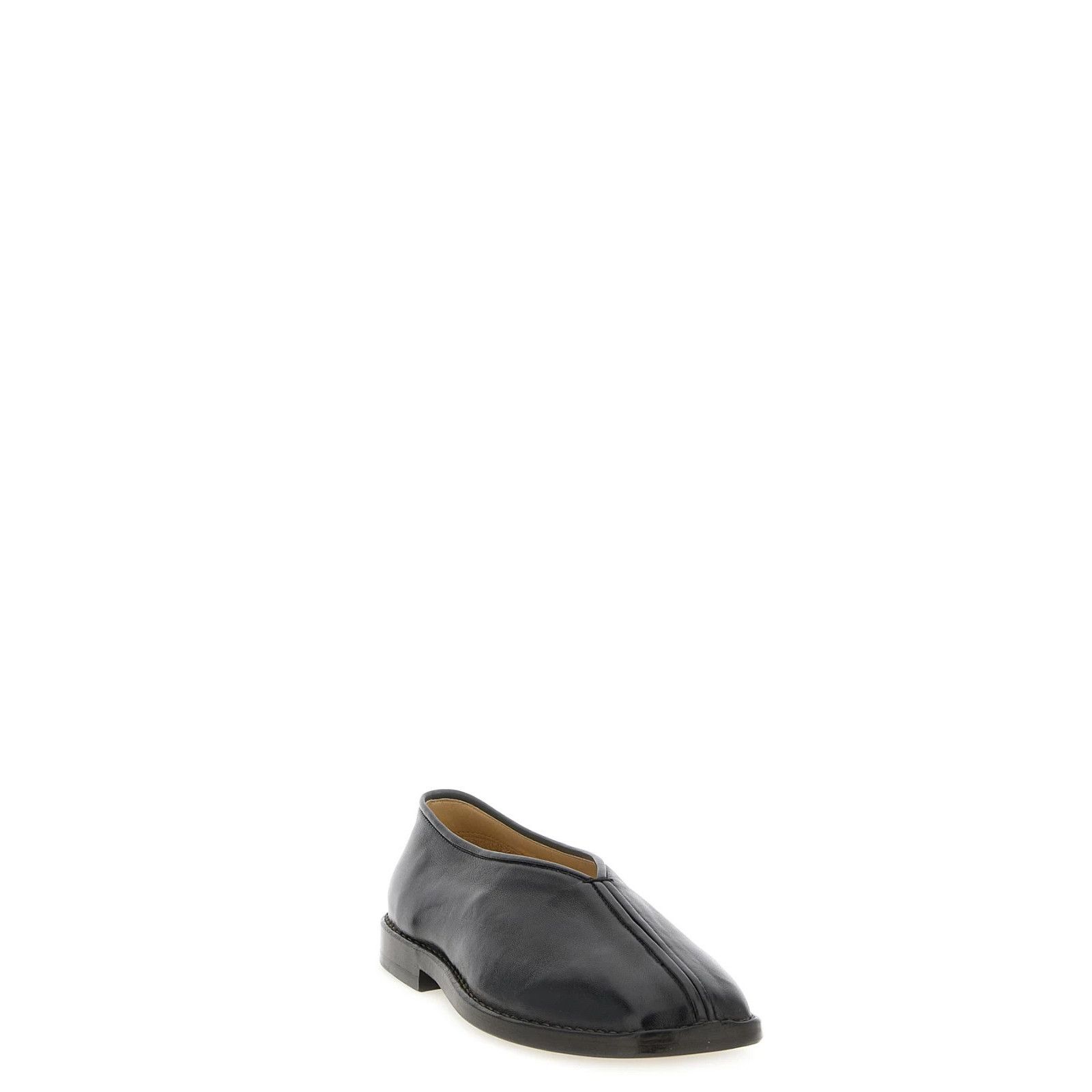 Maison Margiela LEMAIRE Flat Piped Brown Leather Slippers New & Authentic (W Size US 7.5 / IT 37.5 - 5 Thumbnail