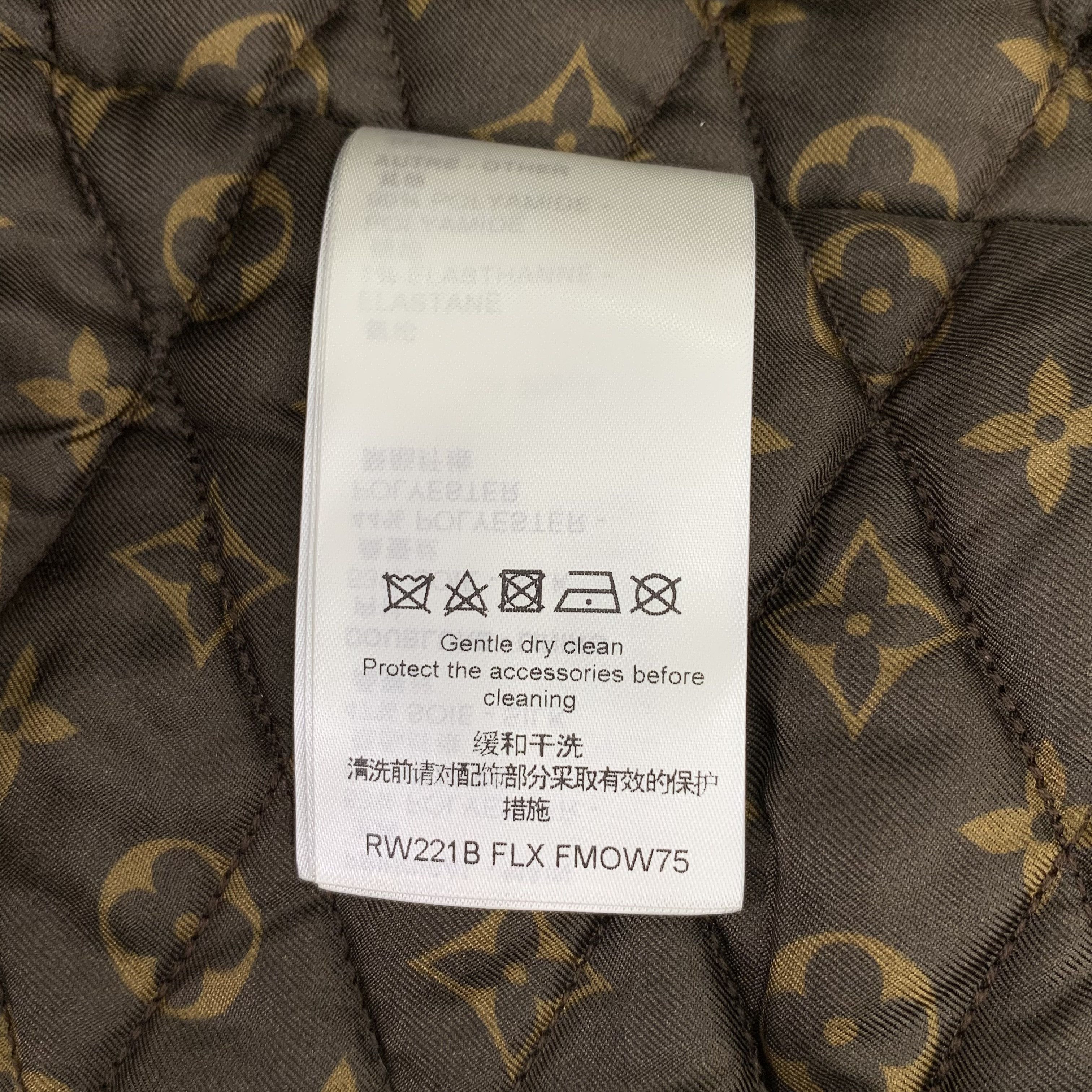 Louis Vuitton Louis Vuitton Black Monogram Lined Zip-Up Jacket (Size XS) Size US XS / EU 42 / 0 - 4 Thumbnail