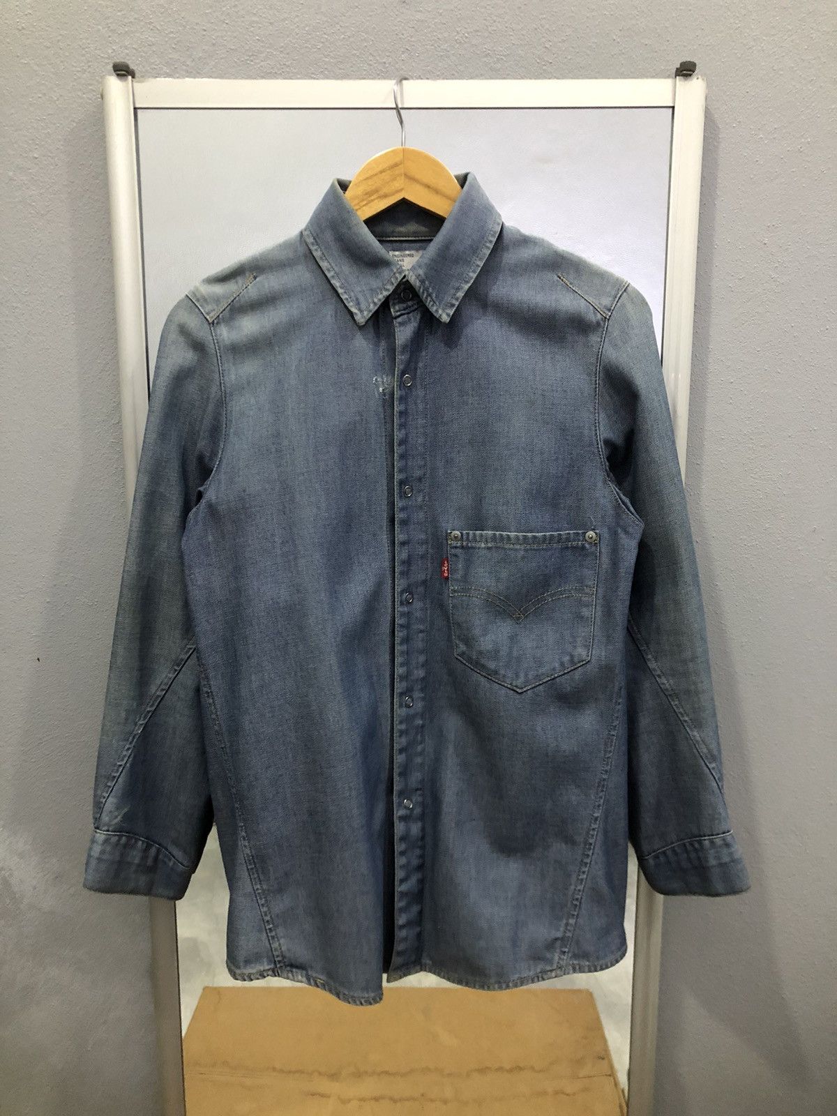 Levi's × Levi's Vintage Clothing Levi's Engineered Jeans Chambray Jacket Size US S / EU 44-46 / 1 - 1 Thumbnail