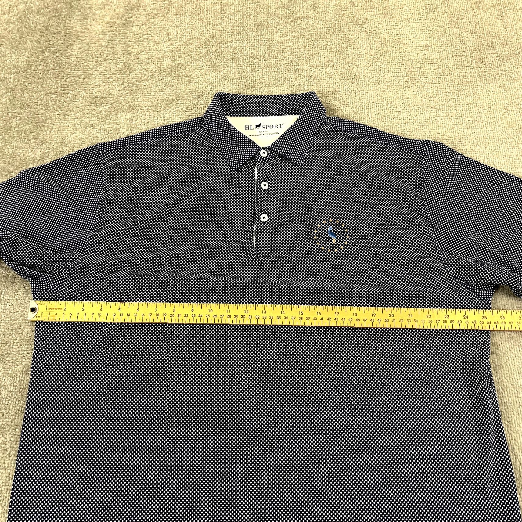 Vintage HORN LEGEND Polo Shirt Men XL Blue Golf Performance S/S LINKS AT PERRY CABIN Size US XL / EU 56 / 4 - 5 Thumbnail