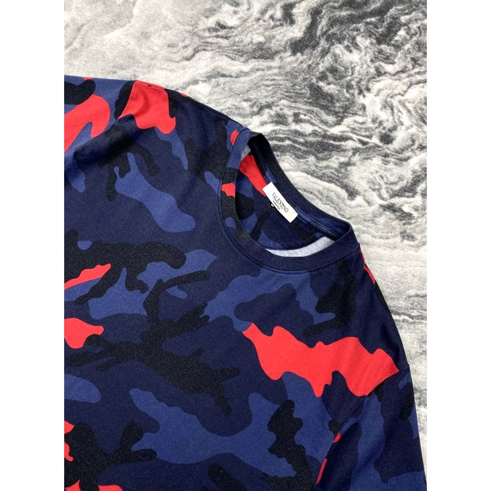 Valentino Valentino Camouflage T-Shirt Men M Size Multicolor Cotton Crew Neck Short Sleeve Logo 2020-2029 Regular All Seasons Spring Shirt Mens Size US M / EU 48-50 / 2 - 3 Thumbnail