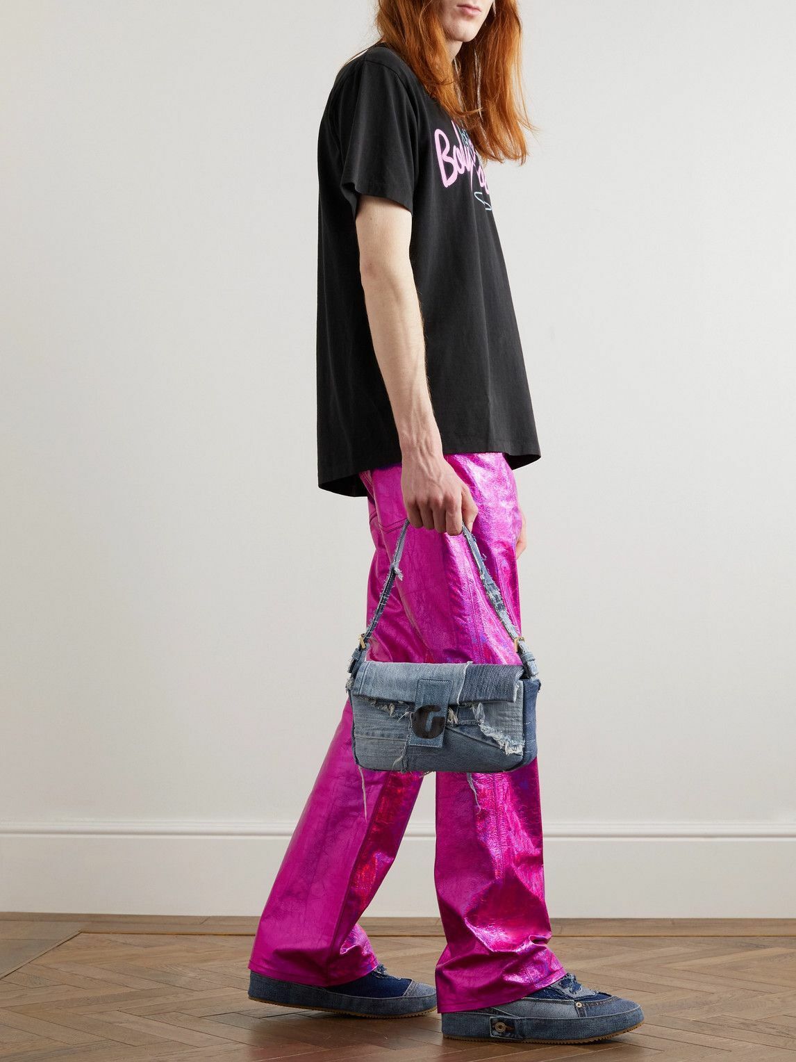 Gallery Dept. o1gr1nt0426 Logan Galactic Flare Pant in Fuchsia Size US 38 / EU 54 - 2 Thumbnail
