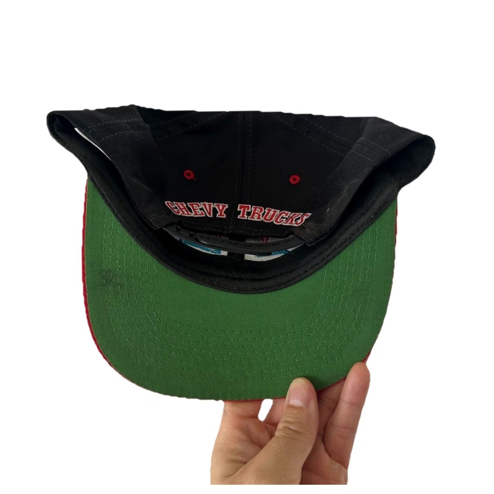Vintage VINTAGE Chevrolet Hat Snapback Black Red One Size Men 90s Cars Adjustable Size ONE SIZE - 6 Thumbnail