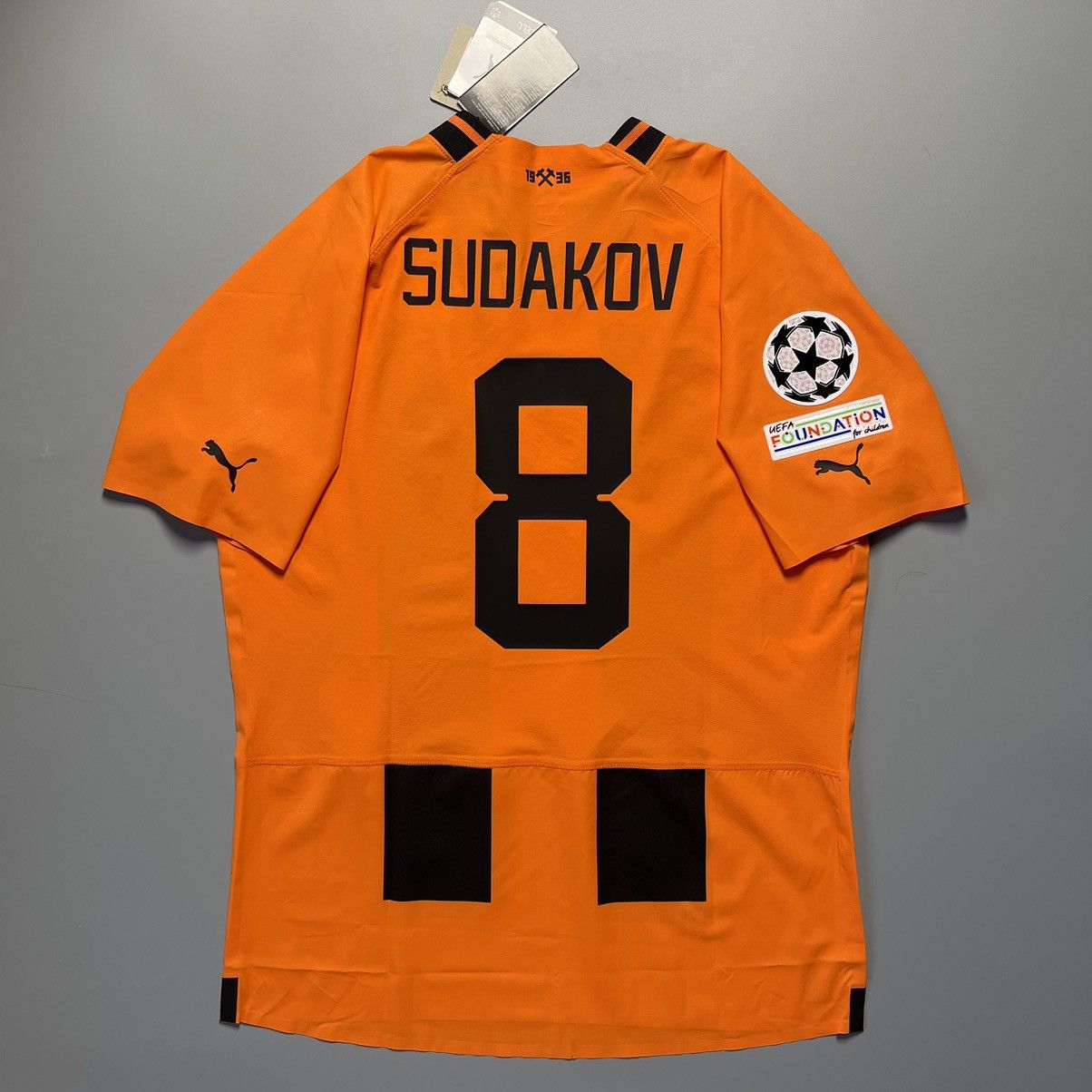Puma × Vintage NWT SHAKHTAR PUMA 2022/2024 FOOTBALL HOME JERSEY #8 SUDAKOV Size US XL / EU 56 / 4 - 1 Thumbnail