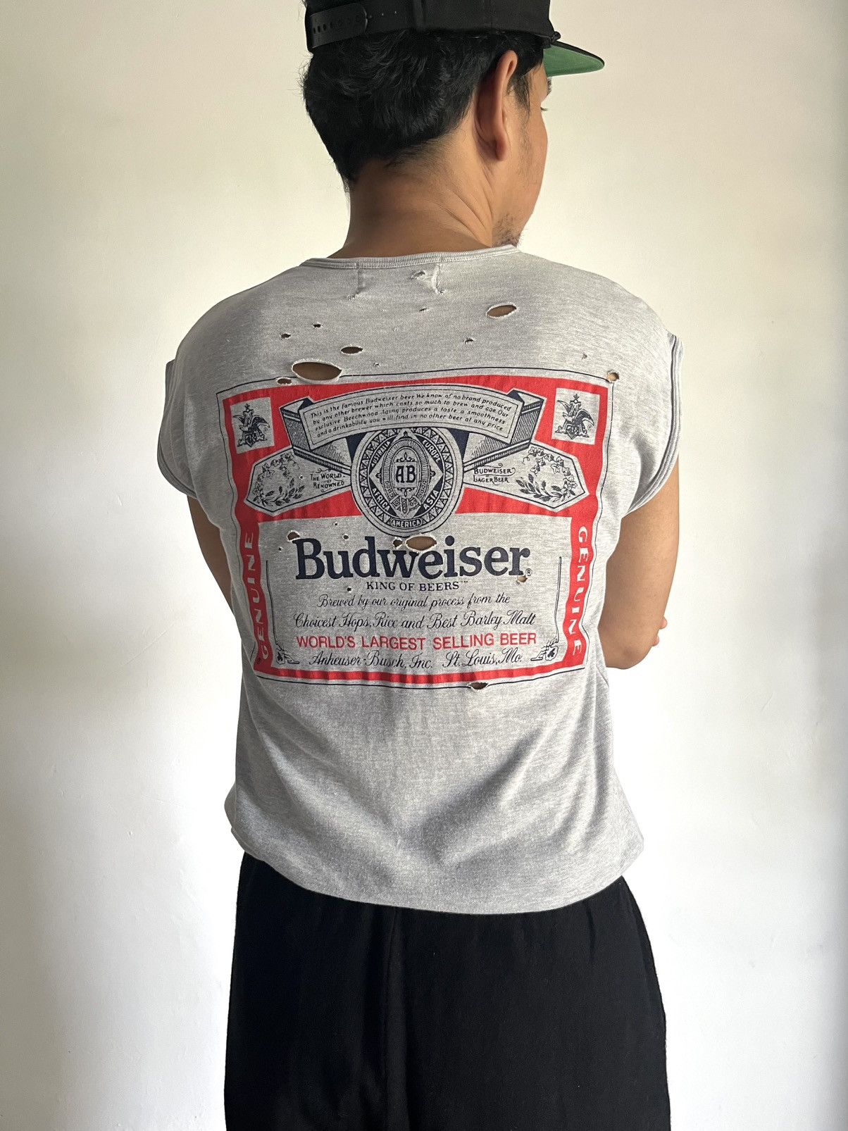 4GSELLER × Budweiser Vintage Thrashed Budweiser Tank Top Size US S / EU 44-46 / 1 - 1 Thumbnail