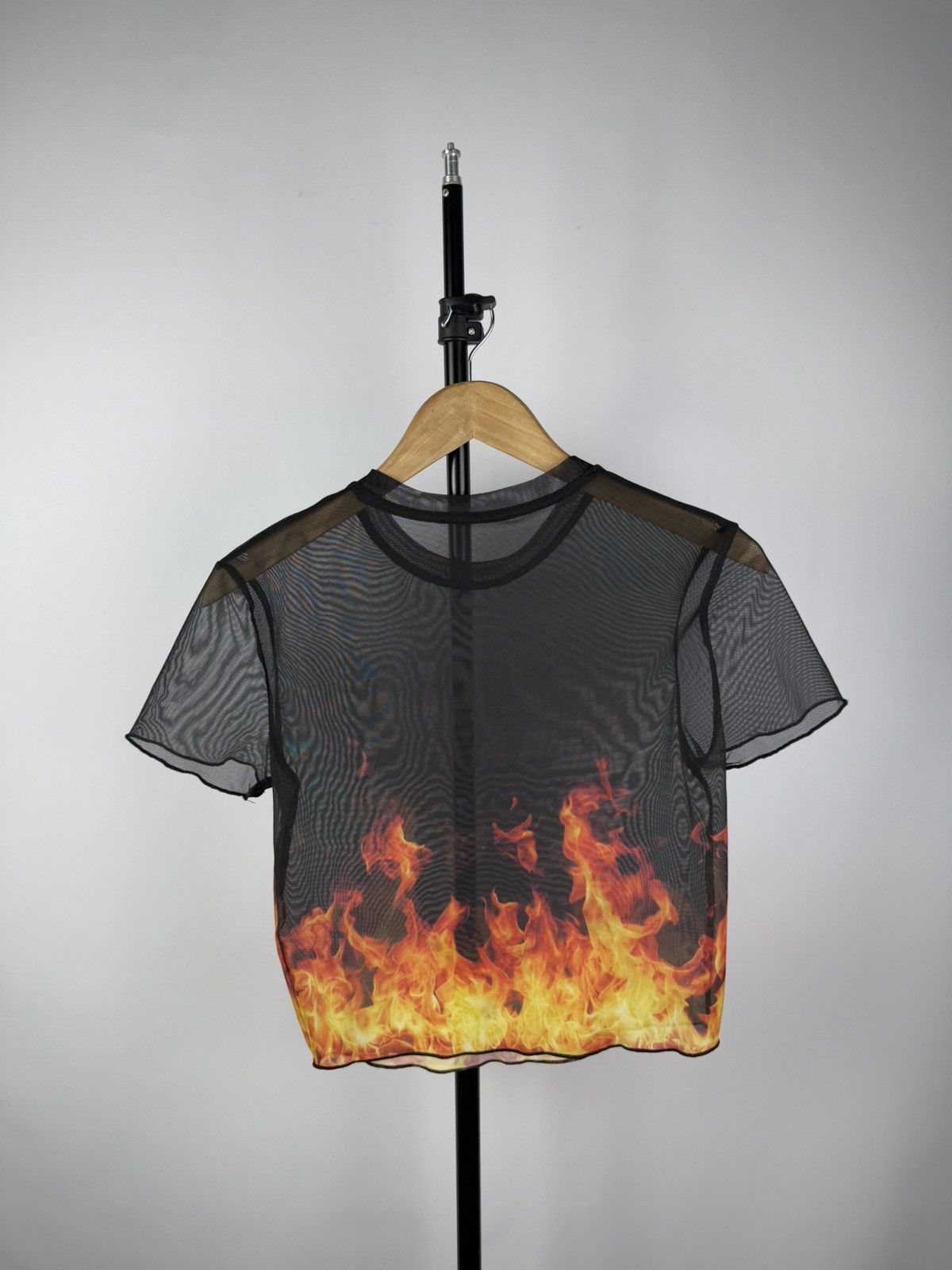 Designer × Japanese Brand Avant Garde Japanese style Flames Mesh punk top Blouses Size US M / EU 48-50 / 2 - 3 Thumbnail