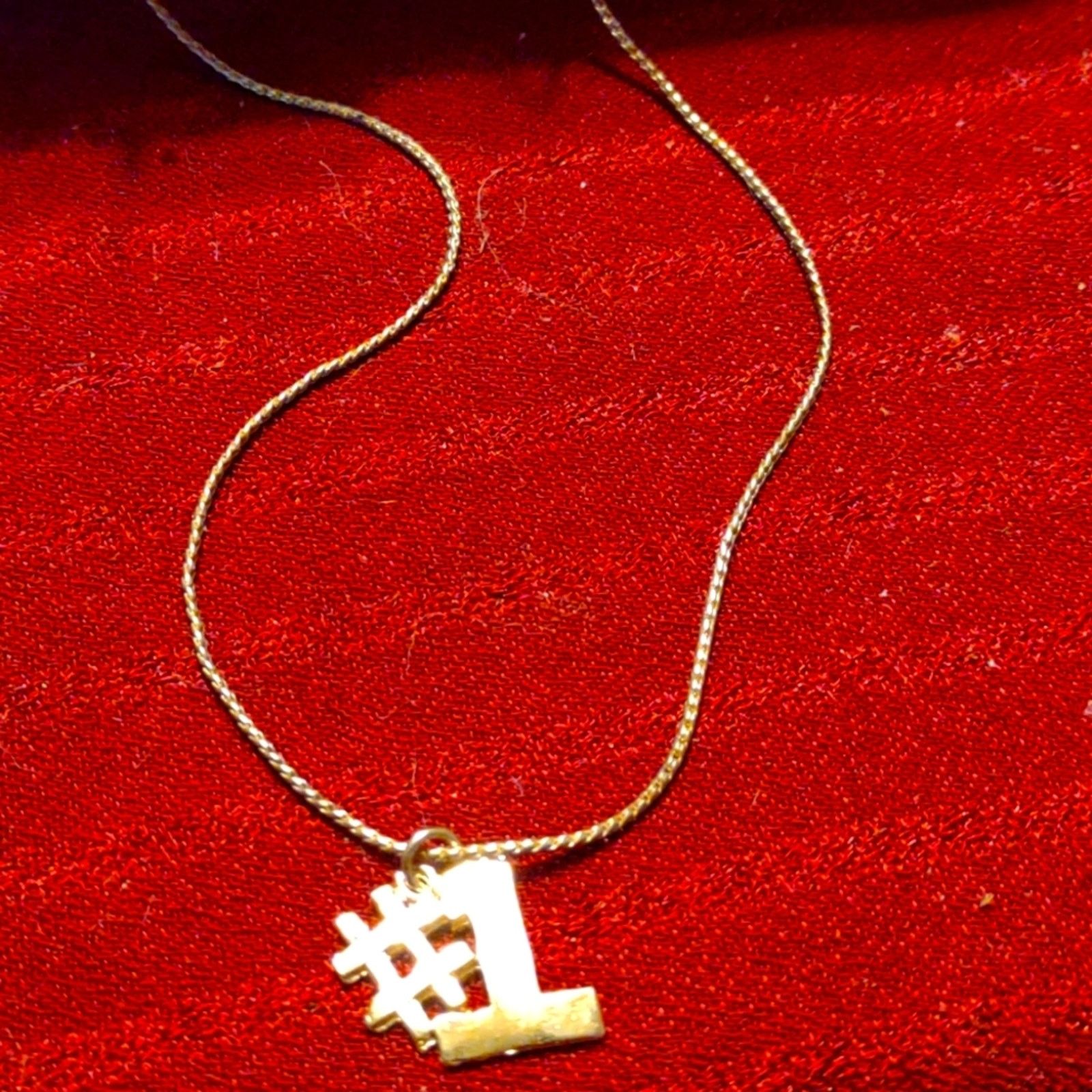 Vintage Gorgeous gold-plated vintage #1 one necklace Size ONE SIZE - 3 Thumbnail