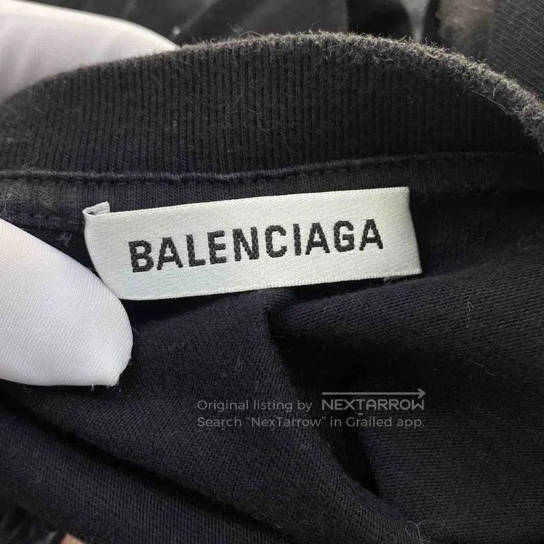 Balenciaga Balenciaga Logo Printed Retro Drop Shoulder Short Sleeve T Size US XS / EU 42 / 0 - 4 Thumbnail