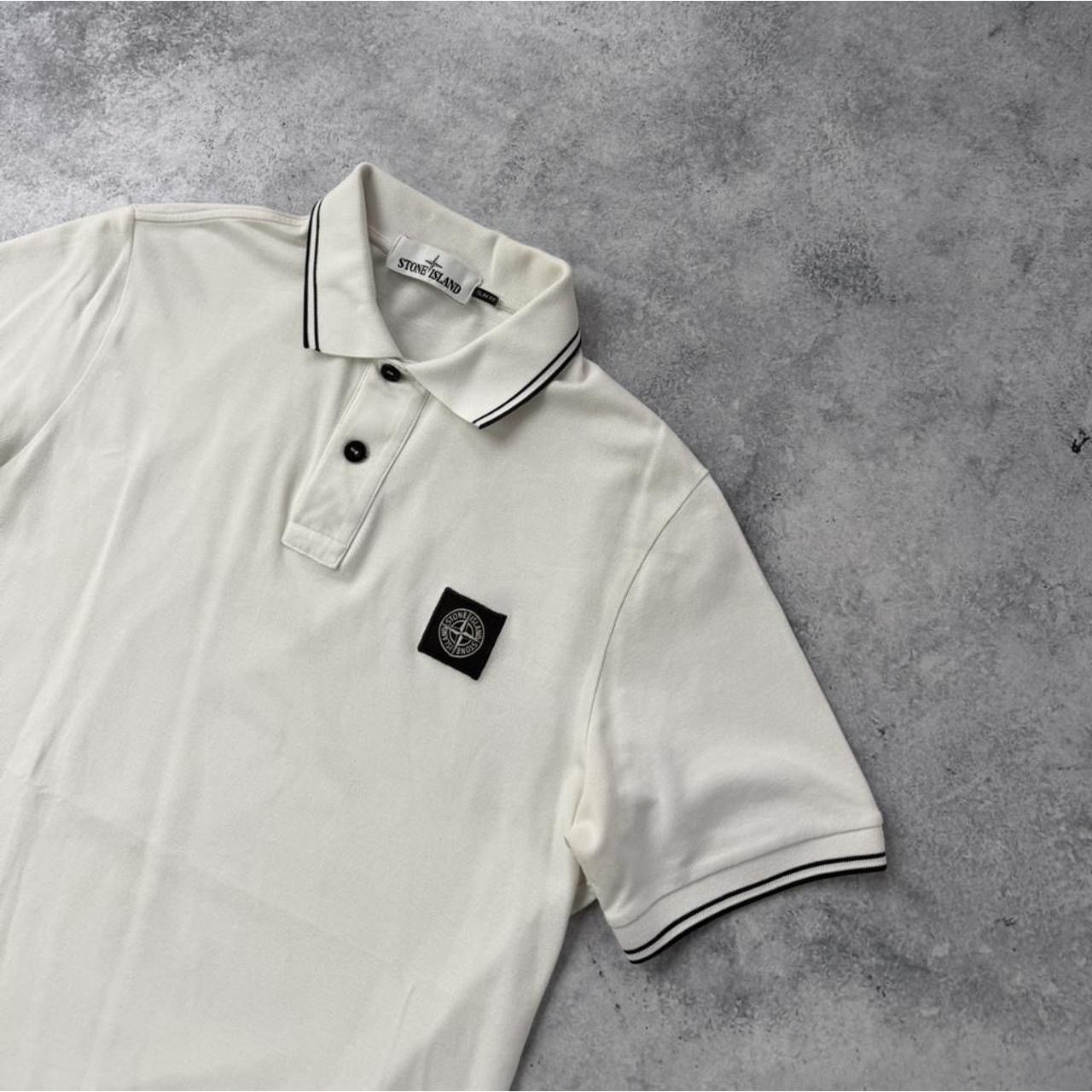 Stone Island Stone island white polo shirt Size US M / EU 48-50 / 2 - 2 Thumbnail