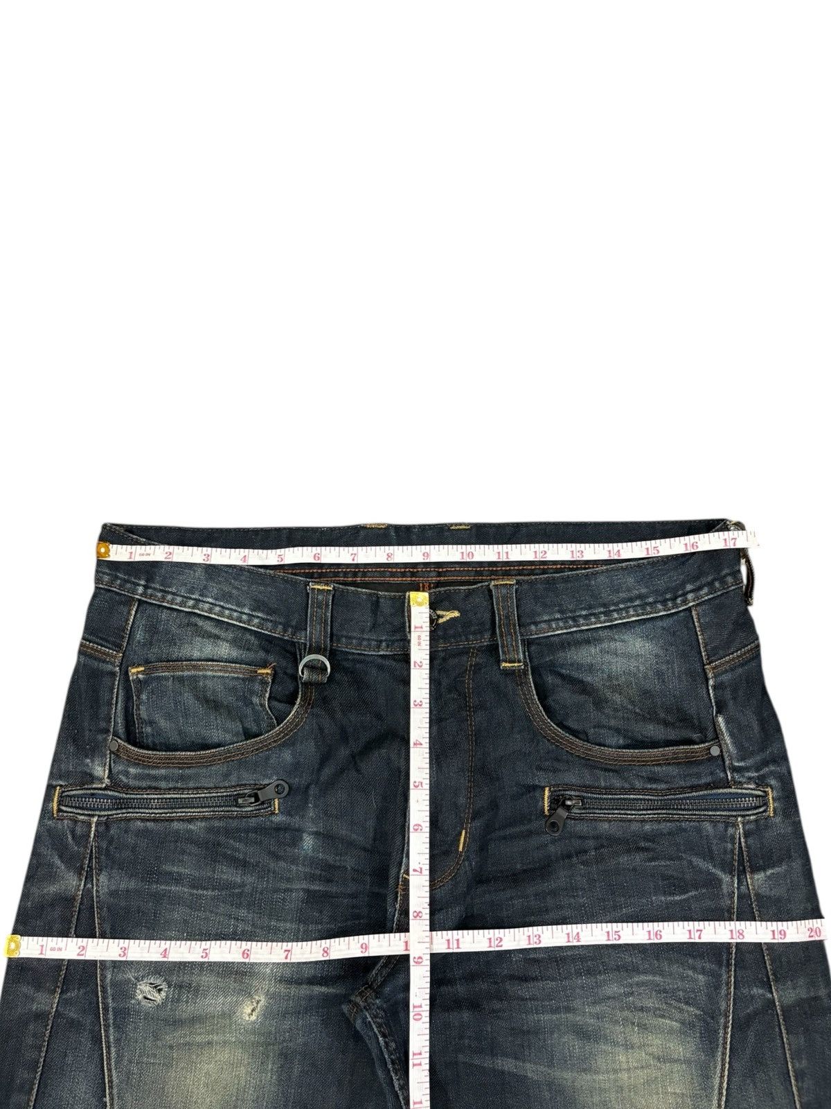 HIDEAWAYS Vintage Hideaway Nicole Mud Wash Distressed Flare Jeans Size US 35 - 11 Thumbnail