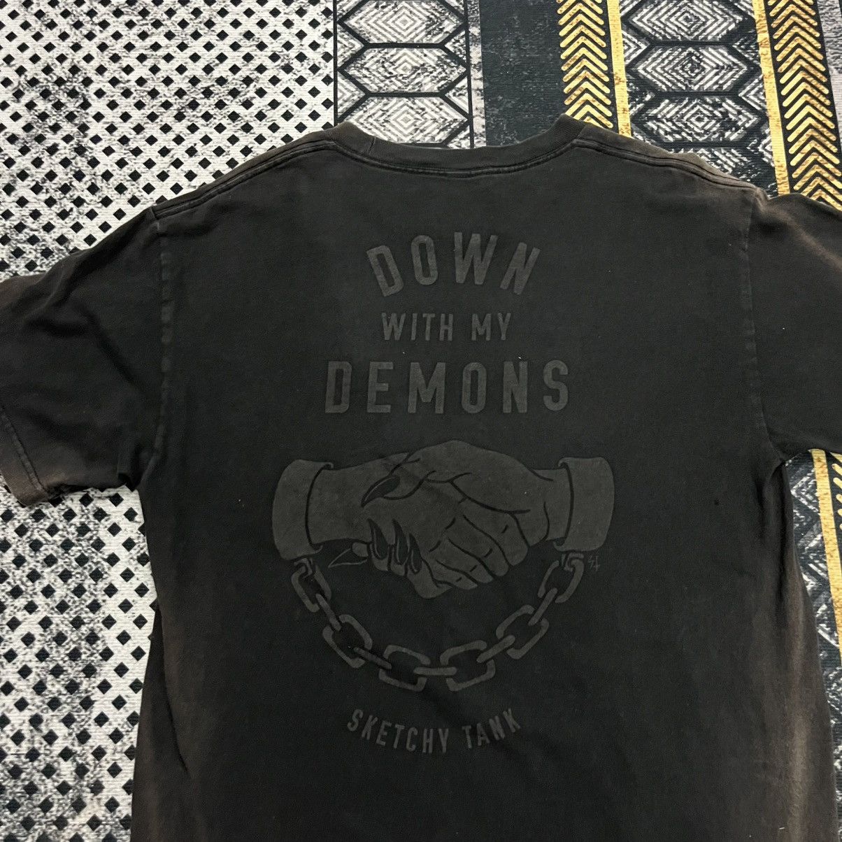 Lurking Class 💥Crazy Sunfaded Down With My Demons Sketchy Tank Trashed Size US L / EU 52-54 / 3 - 9 Thumbnail