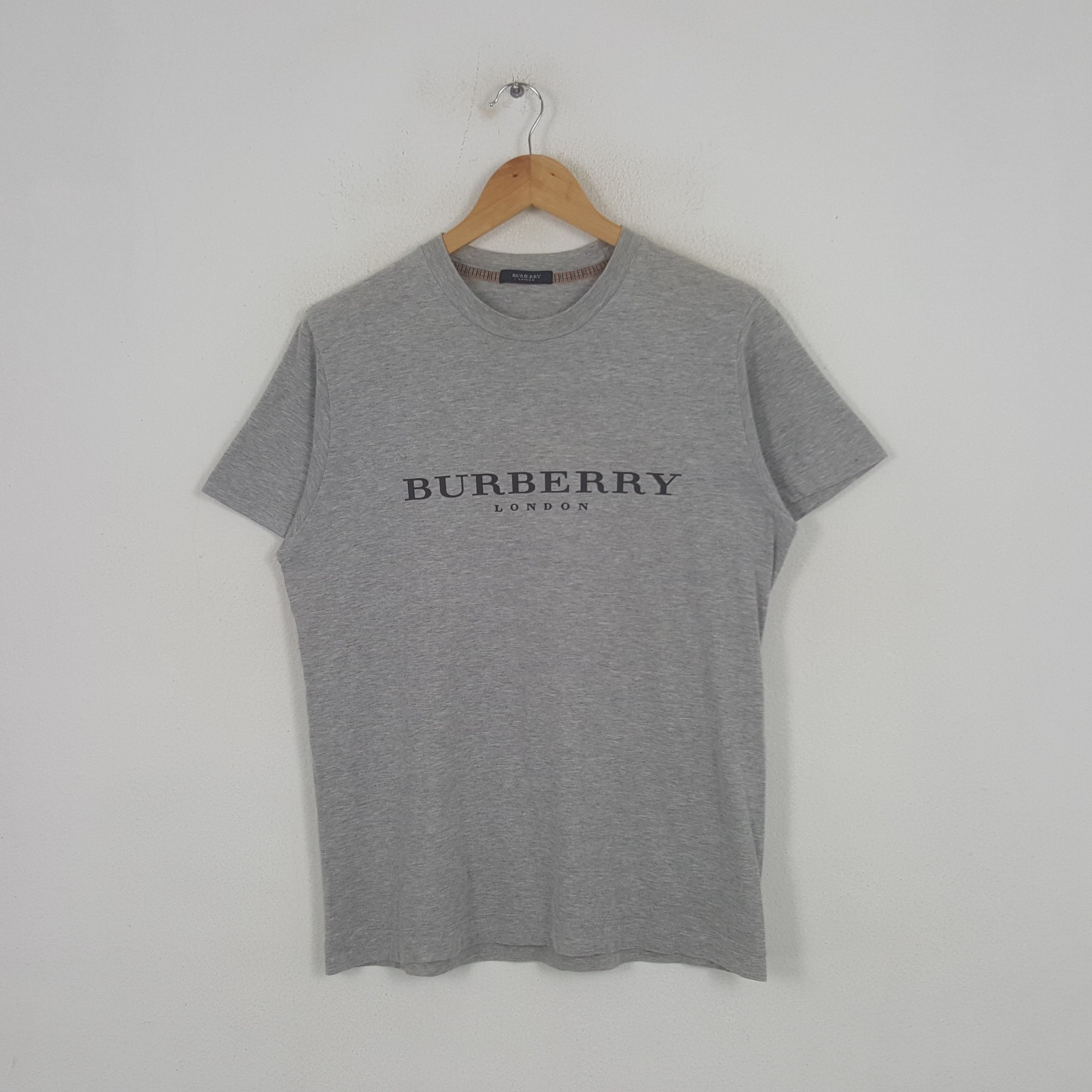 Vintage Burberry London Luxury Brand Custom Art Tshirt