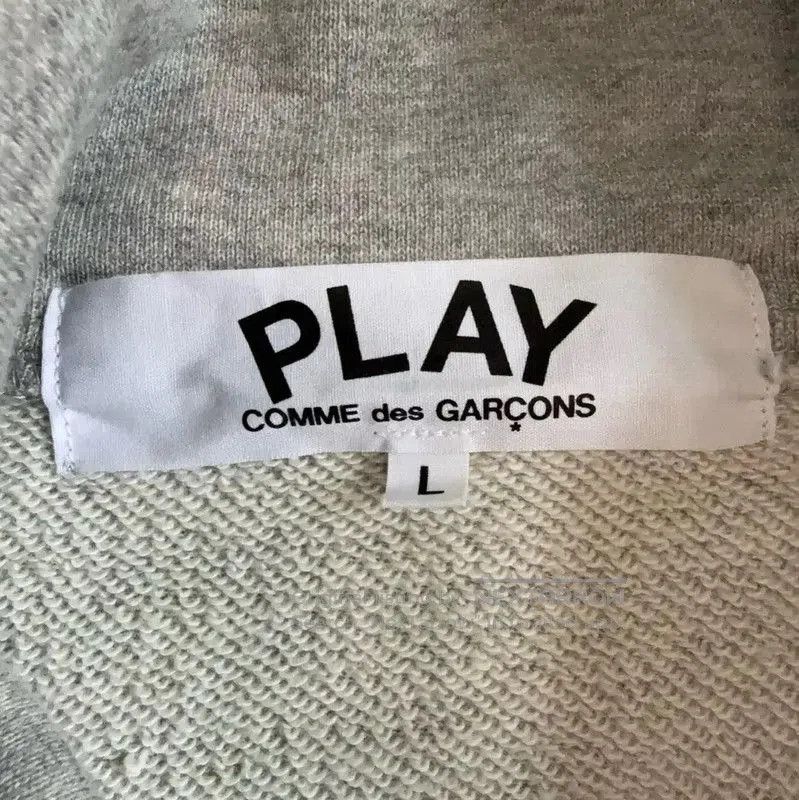 Comme des Garçons Gray Cotton Men's Hoodie .