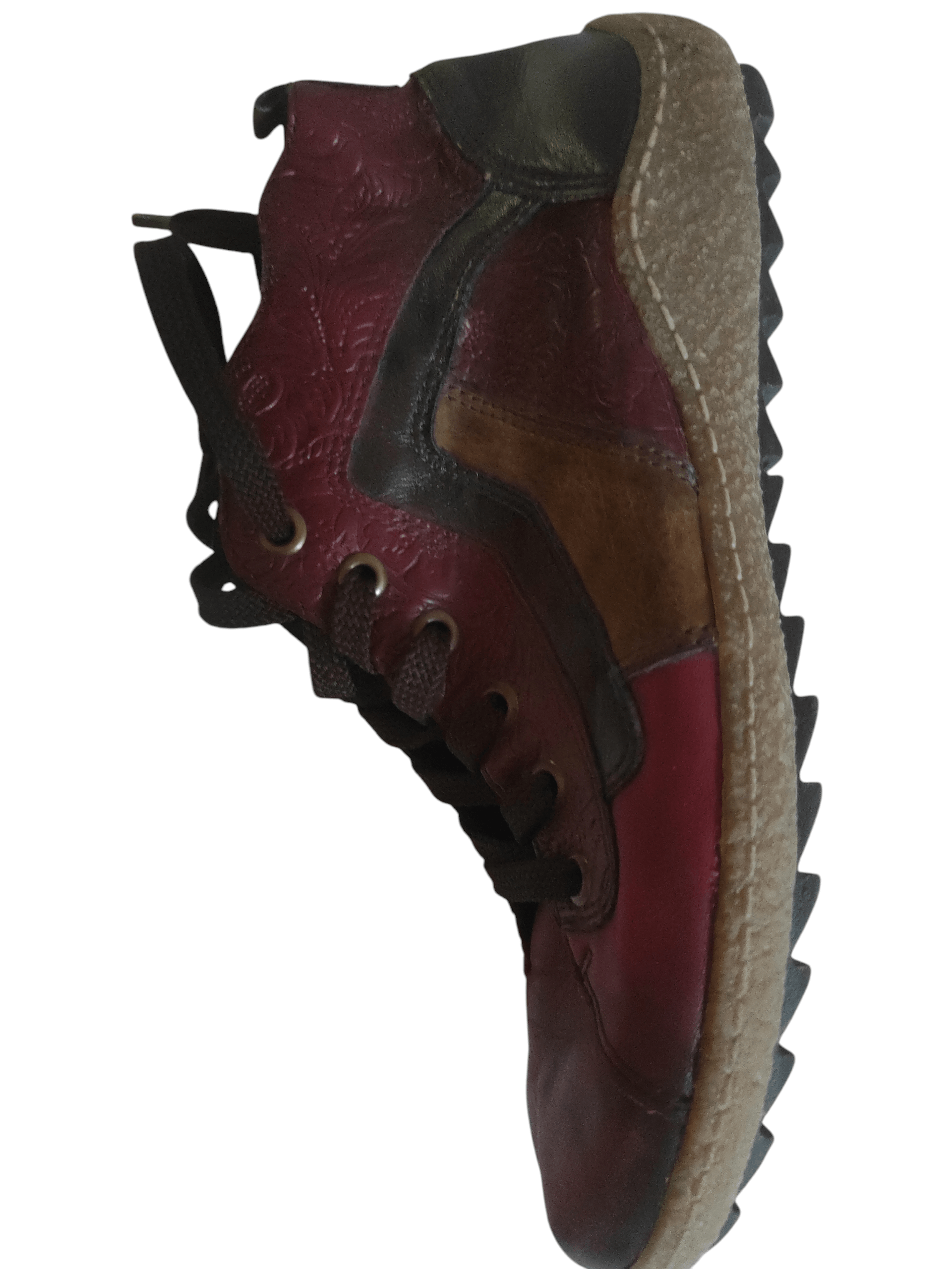 Other Remonte Women Lace-Up Casual Burgundy leather Shoes Size US 7.5 / IT 37.5 - 7 Thumbnail
