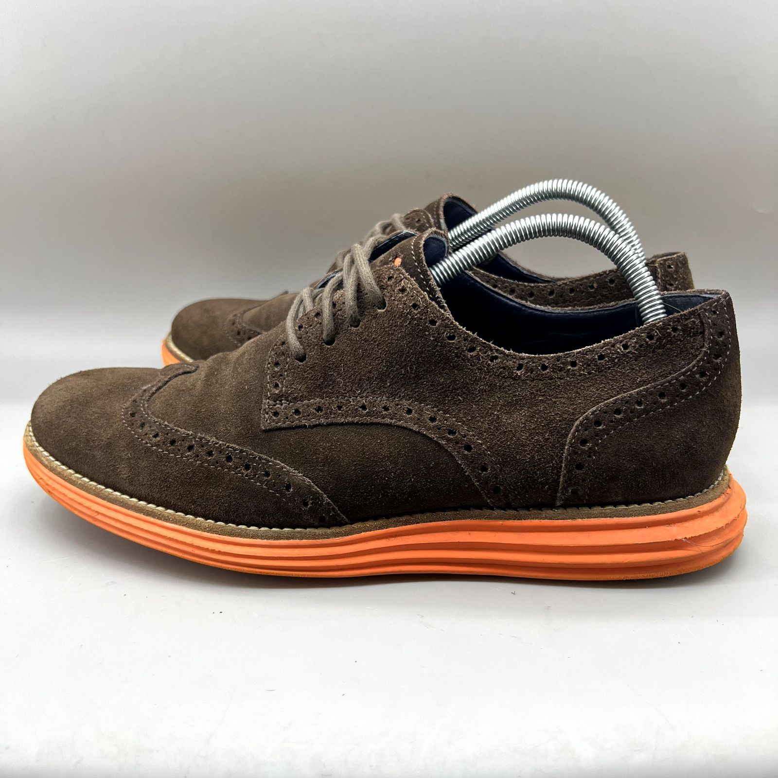 Cole Haan Cole Haan Lunargrand Wingtip Shoes Men's 9.5 M Brown Orange Size US 9.5 / EU 42-43 - 3 Thumbnail