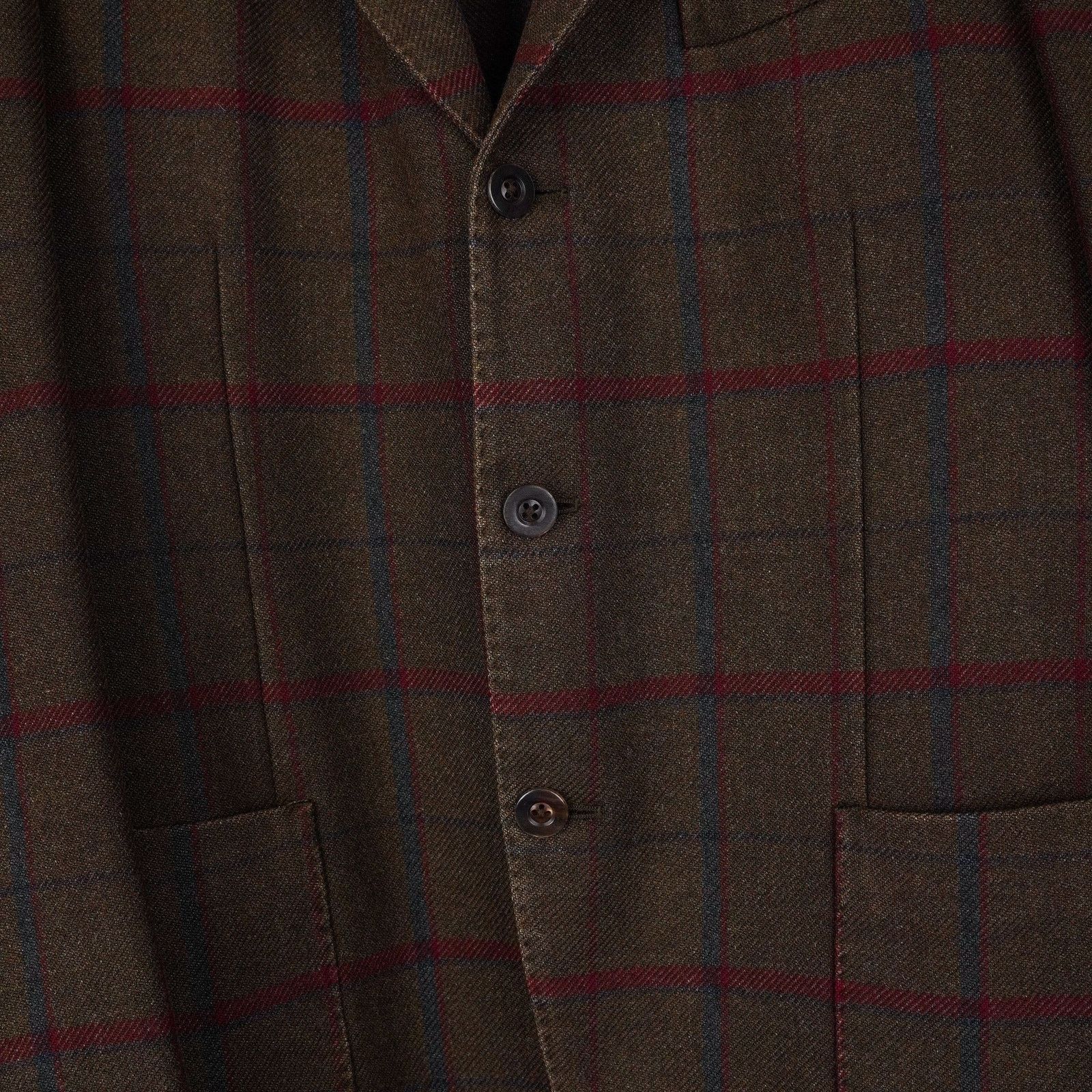 Boglioli Boglioli brown wool blend check lightweight blazer k jacket Size US L / EU 52-54 / 3 - 6 Thumbnail