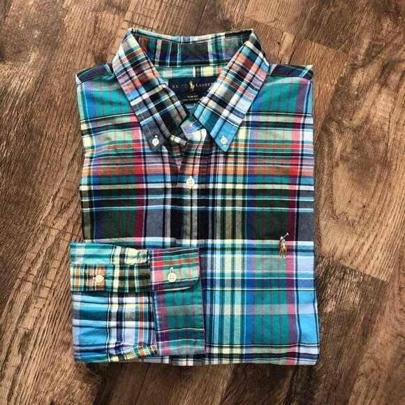 Polo Ralph Lauren Polo Ralph Lauren Plaid Multi Color Slim Fit Butto Size US XL / EU 56 / 4 - 1 Thumbnail