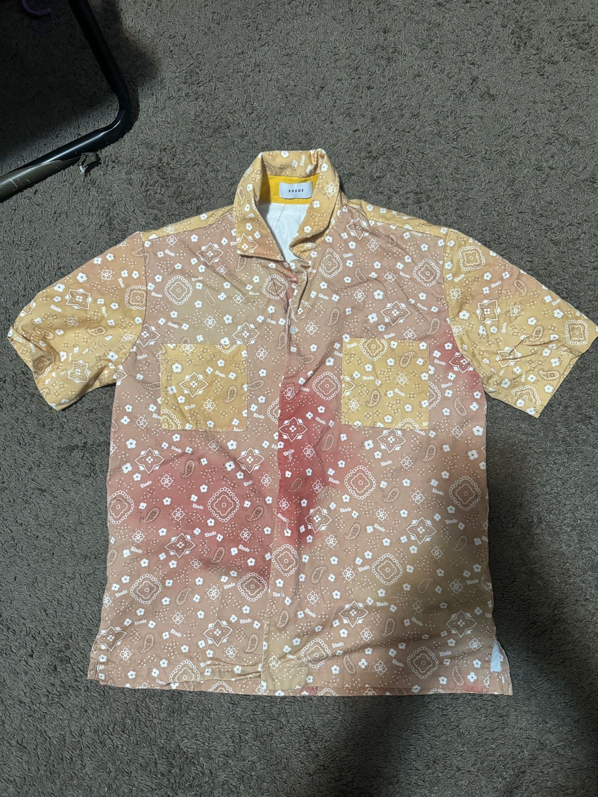 Rhude RHUDE BANDANA PAISLEY PRINT SHIRT Size US S / EU 44-46 / 1 - 1 Thumbnail