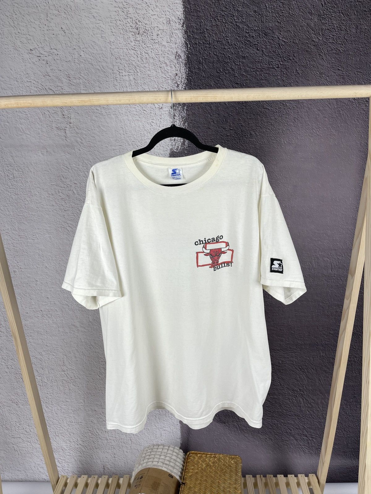 NBA Starter Vintage 90s Chicago Bulls “I love this team” tee Size US XL / EU 56 / 4 - 3 Thumbnail