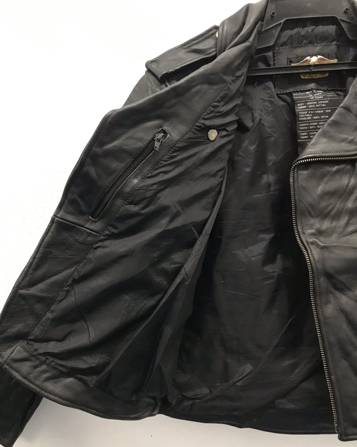 Harley Davidson × Vintage Vintage Harley Davidson Leather Jacket Size US L / EU 52-54 / 3 - 18 Thumbnail