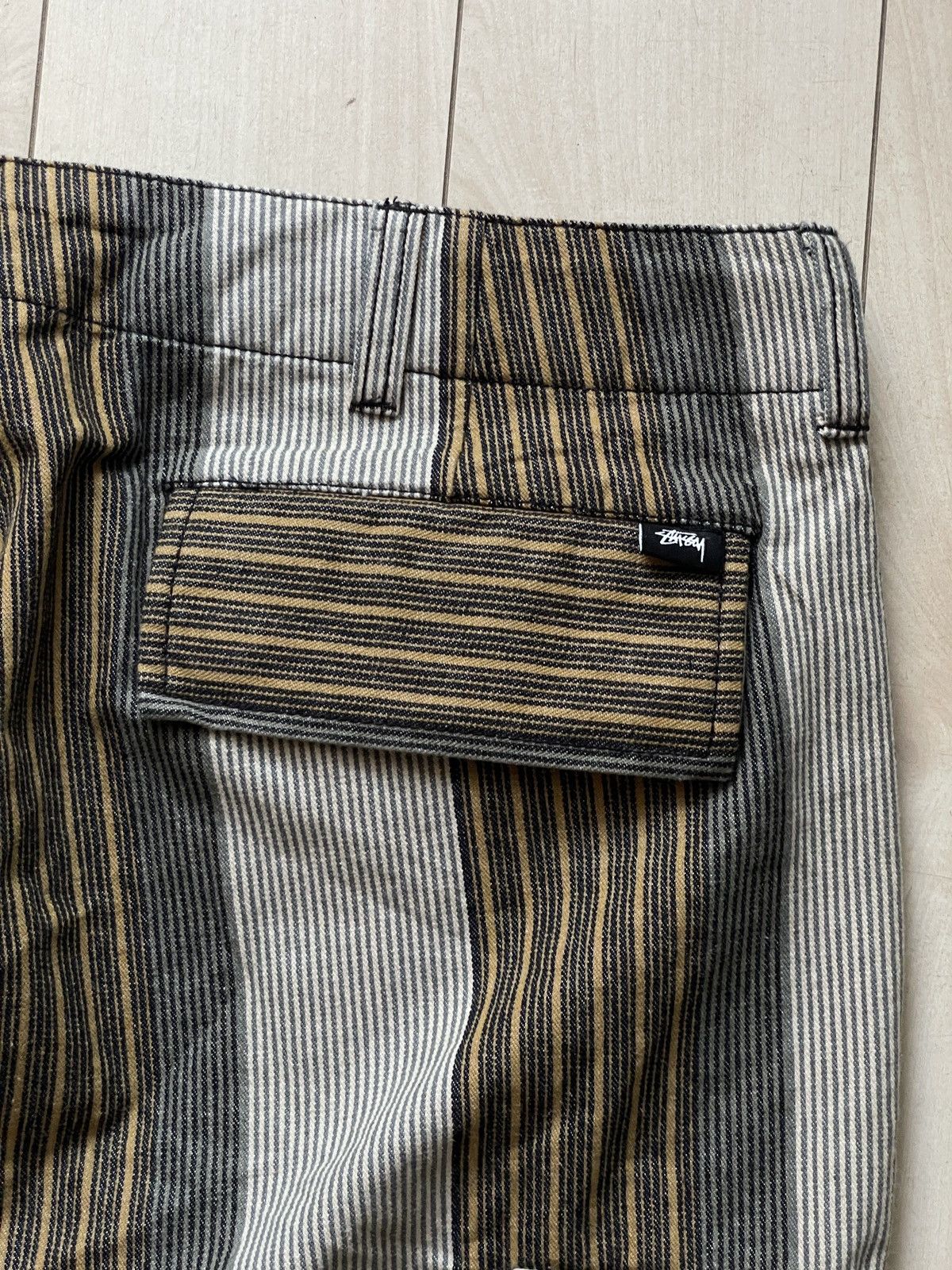 Stussy Stussy striped cargo work pants Size US 34 / EU 50 - 3 Thumbnail