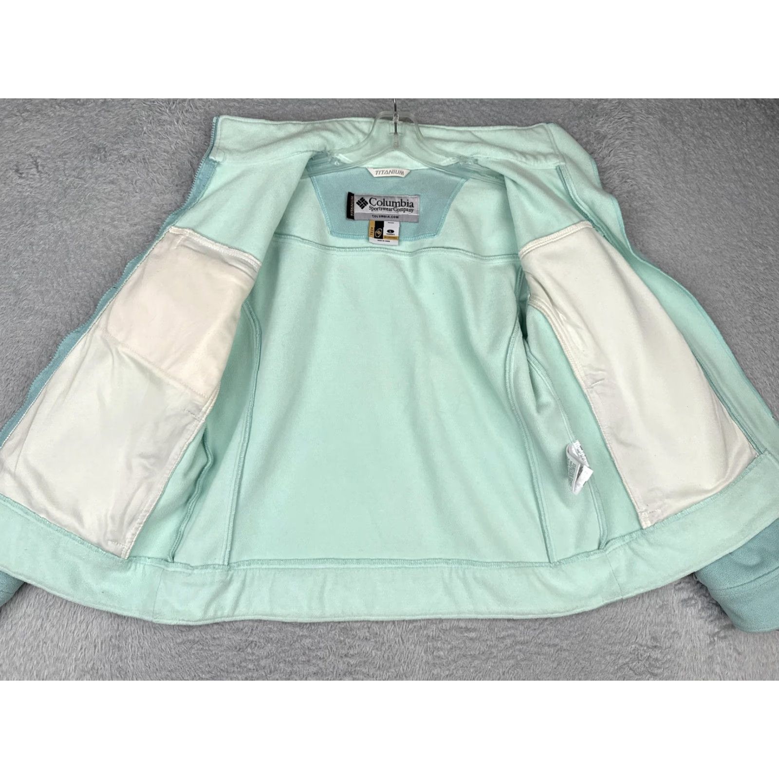 Vintage Columbia Titanium Fleece Jacket Womens Large Blue Interchange Full Zip Liner Size L / US 10 / IT 46 - 2 Thumbnail