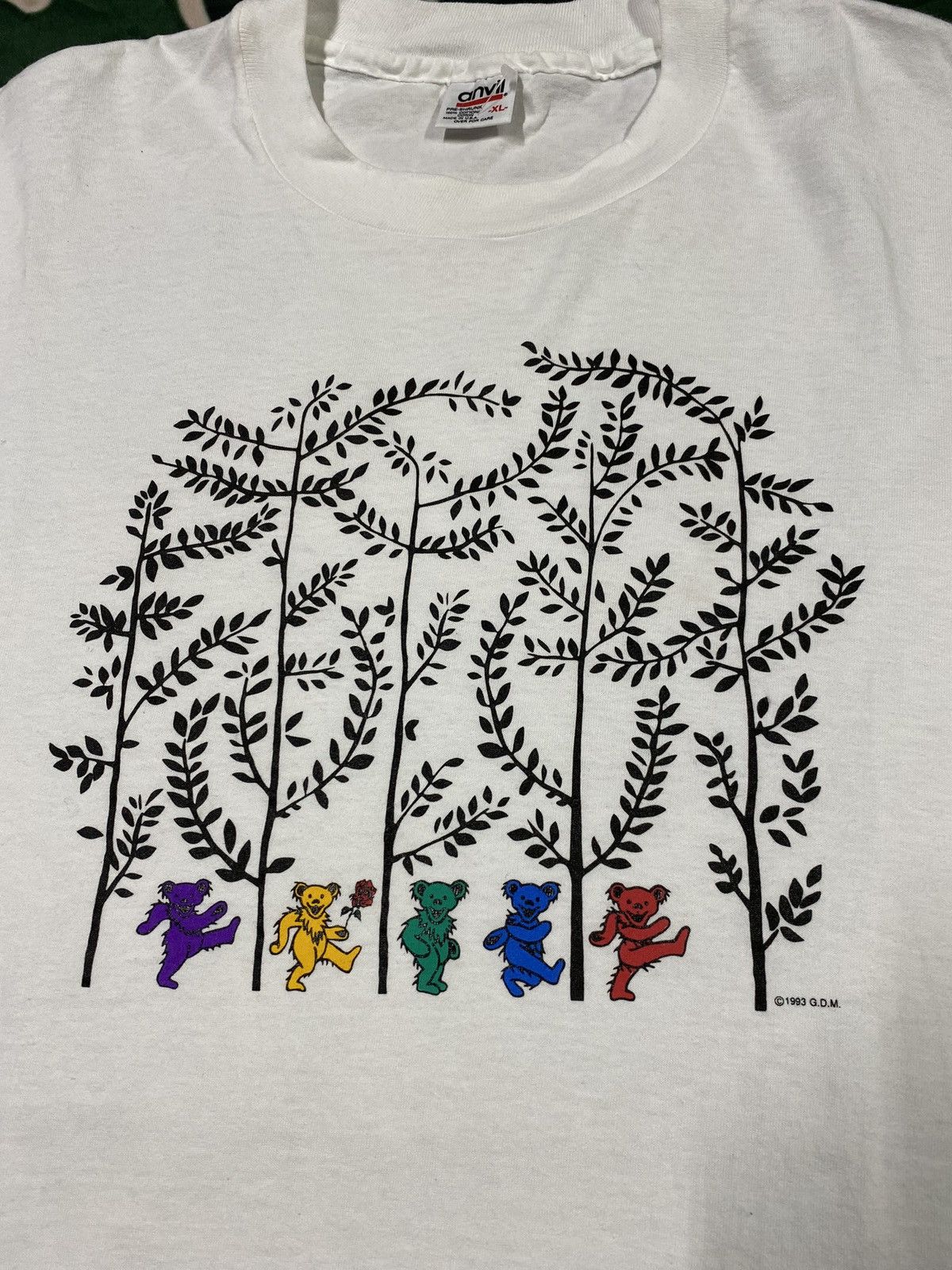 Vintage Vintage 90’s Grateful Dead Bears T-Shirt Size XLarge Size US XL / EU 56 / 4 - 4 Thumbnail