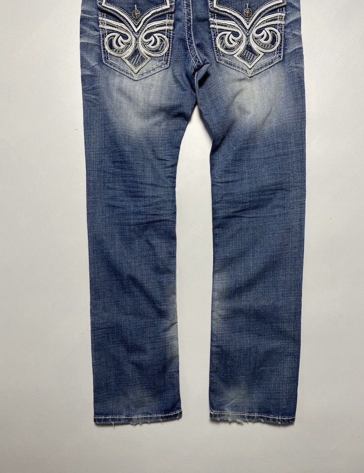Affliction Y2K Affliction Cross Embroidered Logo Jeans Like Chrome Size US 32 / EU 48 - 8 Thumbnail